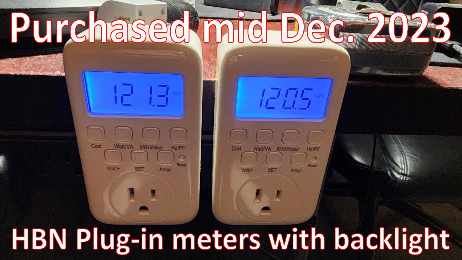 HBN Watt Meter Plug with Backlight, Plug-in Socket Power Meter Electricity Usage Monitor Consumption Home Electrical Energy Monitor, Voltage Amps Wattage Electricity Usage Tester, 9 Display Modes customer photo 1