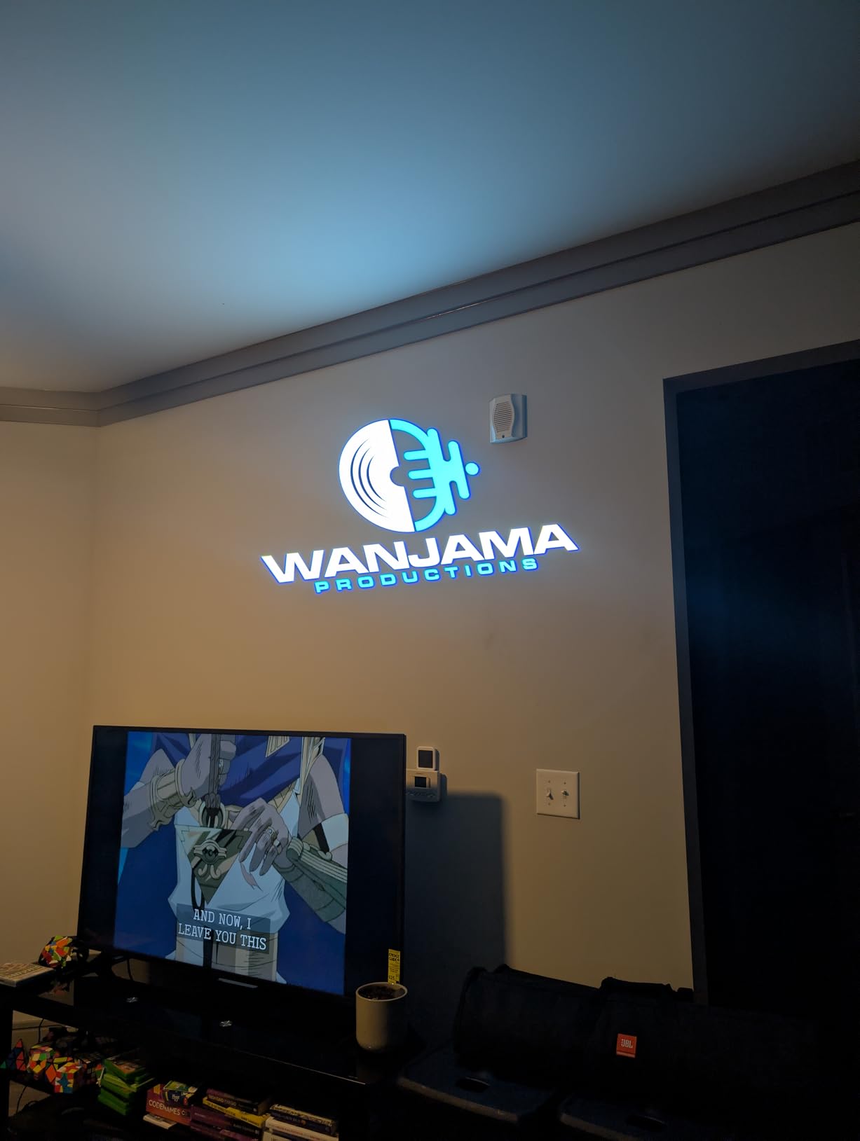 80W LED Logo GOBO Projector Ip67 Waterproof DJ Effect Light Including Free Custom Glass GOBO to Project Image for Hotel Company Store Wedding Advertising Indoor and Outdoor Use (80W) customer photo 1