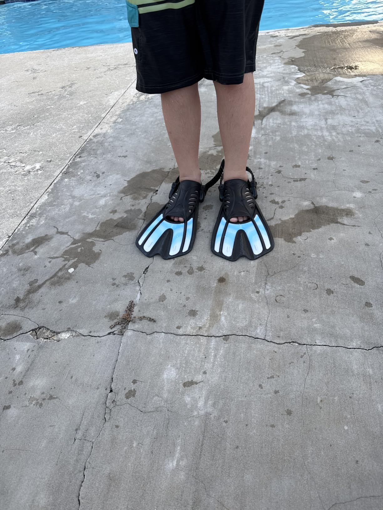 Diving fins Snorkeling Gear for Adults Snorkel fins, Swim fins Open, Adjustable, Men, Women, Children, Swim Flippers customer photo 1