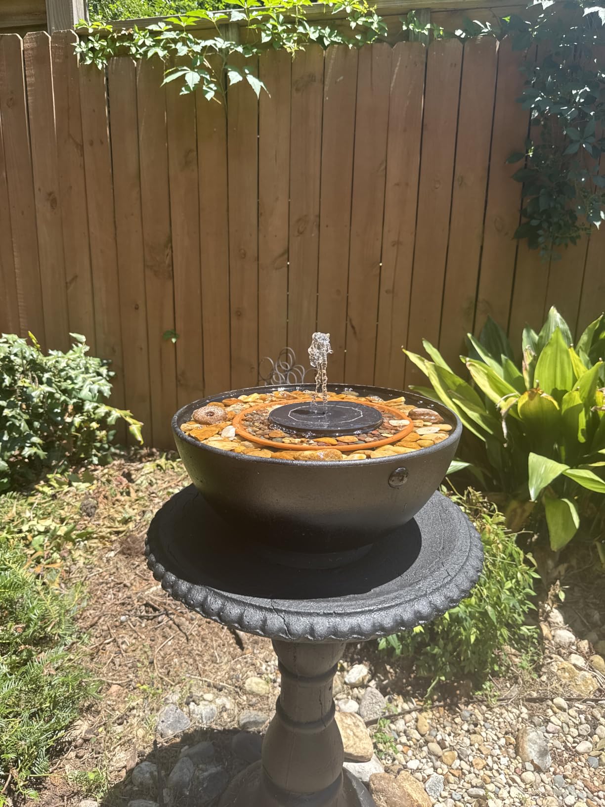 AISITIN 3.5W Solar Fountain Pump for Water Feature Outdoor DIY Solar Bird Bath Fountain with Multiple Nozzles, Solar Powered Water Fountain for Garden, Ponds, Fish Tank and Aquarium customer photo 2