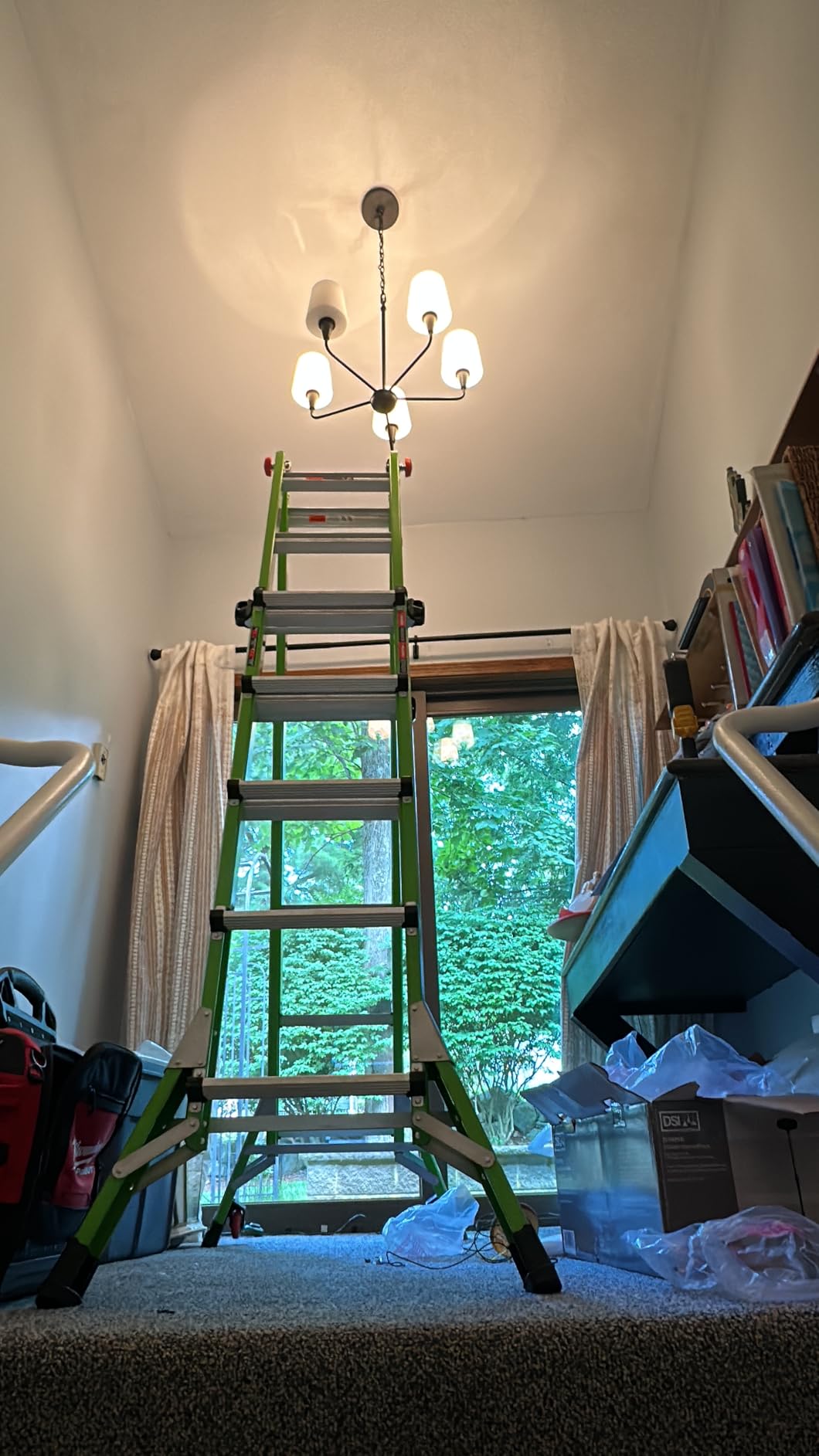 Little Giant Ladder Systems Dark Horse 2.0, M17, 17ft, Multi-Position Ladder, Fiberglass, Type 1A, 300 lbs Weight Rating customer photo 1