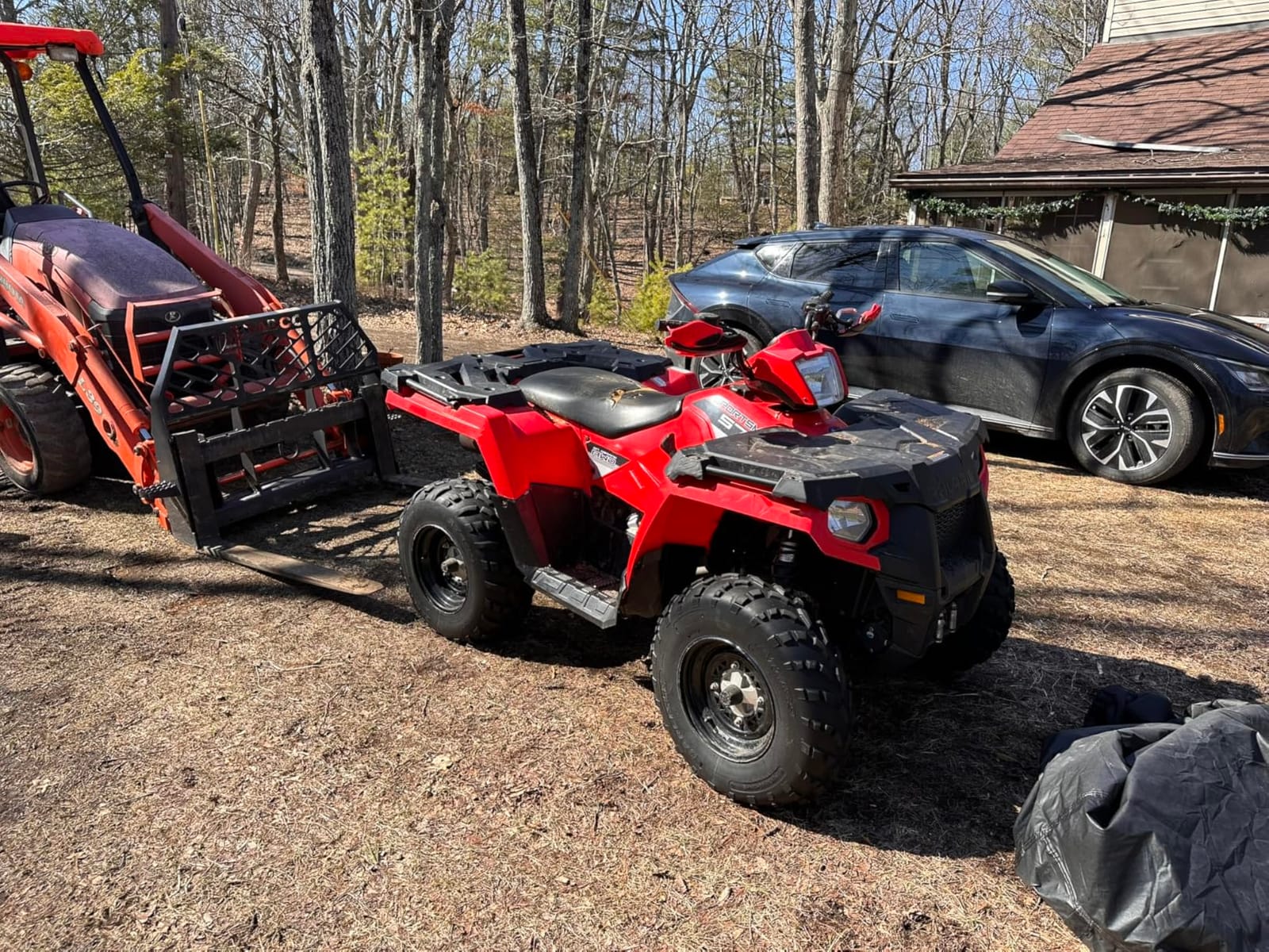 Badass Moto ATV Covers Waterproof Outdoor Heavy Duty, Rip-Resistant, Night-Reflective Quad Cover, 4 Wheeler Cover, ATV Accessories Fits Can am, Polaris Sportsman, Honda Rancher & More, Medium 86