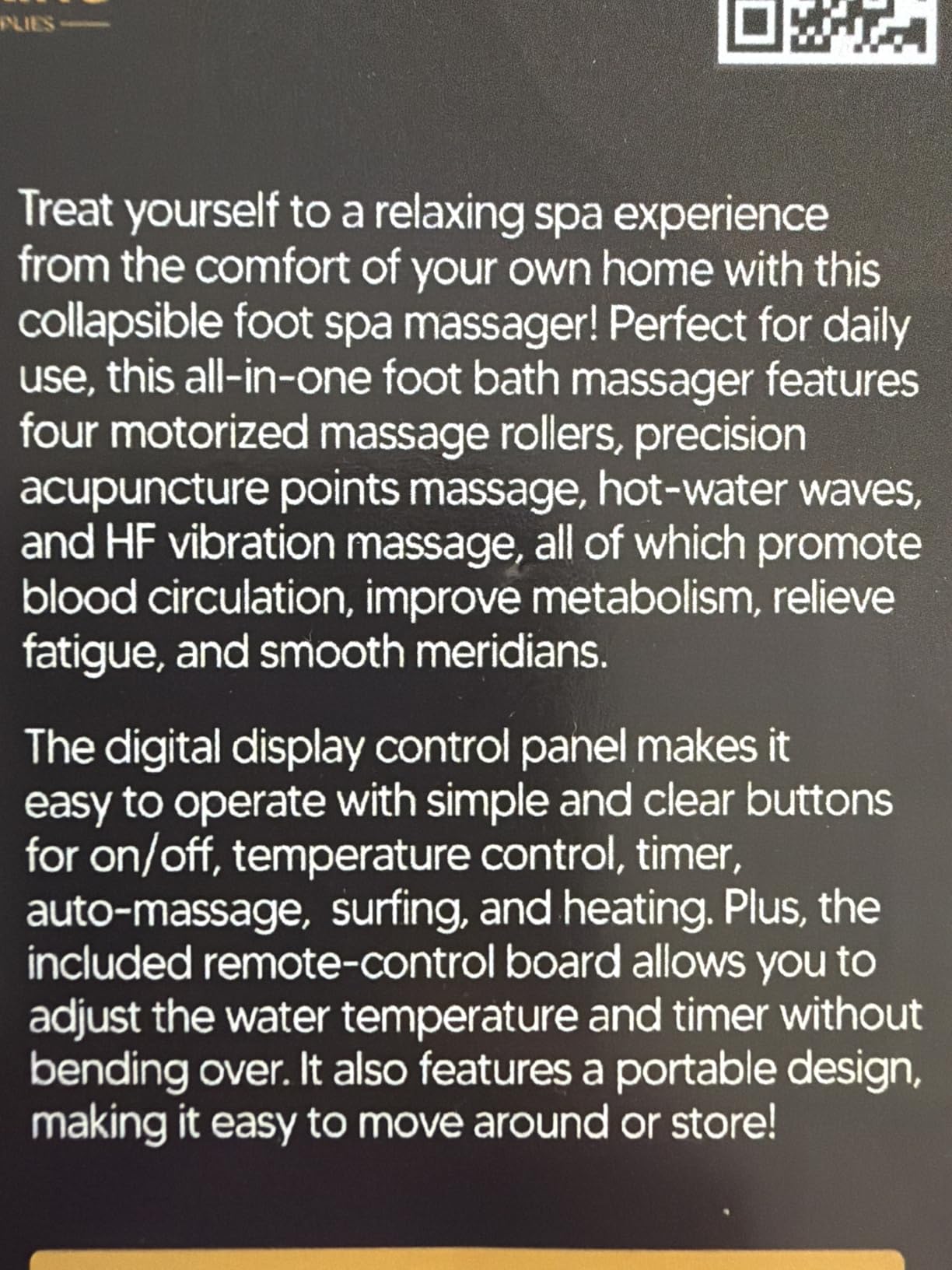Medical king Foot Spa with Heat and Massage and Jets Includes A Remote Control A Pumice Stone Collapsible Massager with Bubbles and Vibration customer photo 1