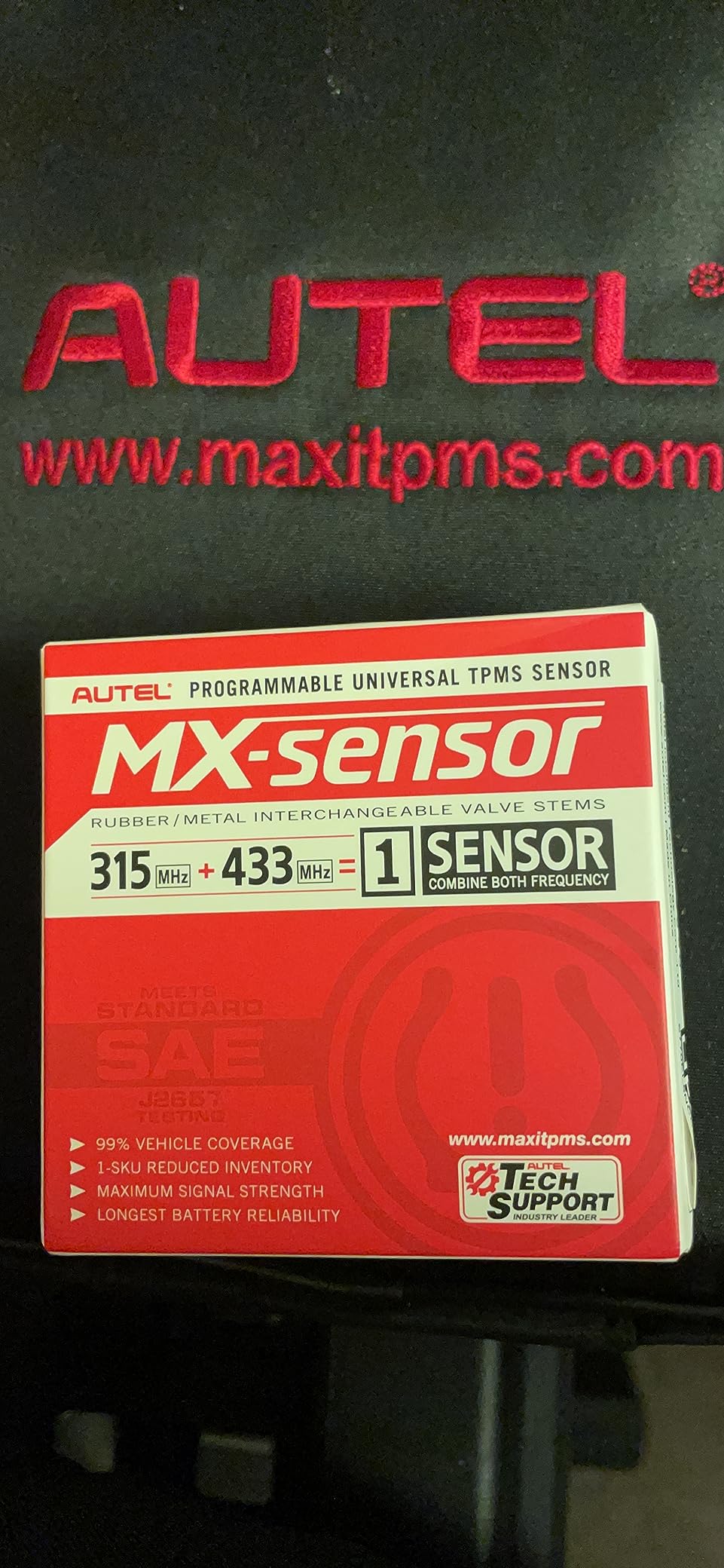 Autel TPMS MX-Sensor 315+433MHz Dual Frequency Tire Sensor, OE Quality | Universal Tire Sensors, 100% Programmable with TS408S TS501 TS508 TS508WF MS906TS MS906 PRO-TS (1PCS Press-in Rubber Stem) customer photo 2