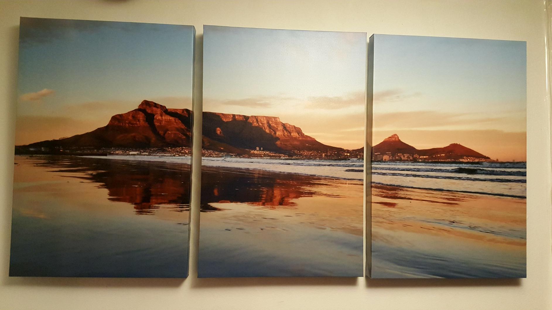 wall26 Framed Canvas Print Wall Art Set Aerial Pastel Sunset Cloud Mountain Nature Wilderness Photography Realism Rustic Landscape Colorful Cool for Living Room, Bedroom, Office - 24