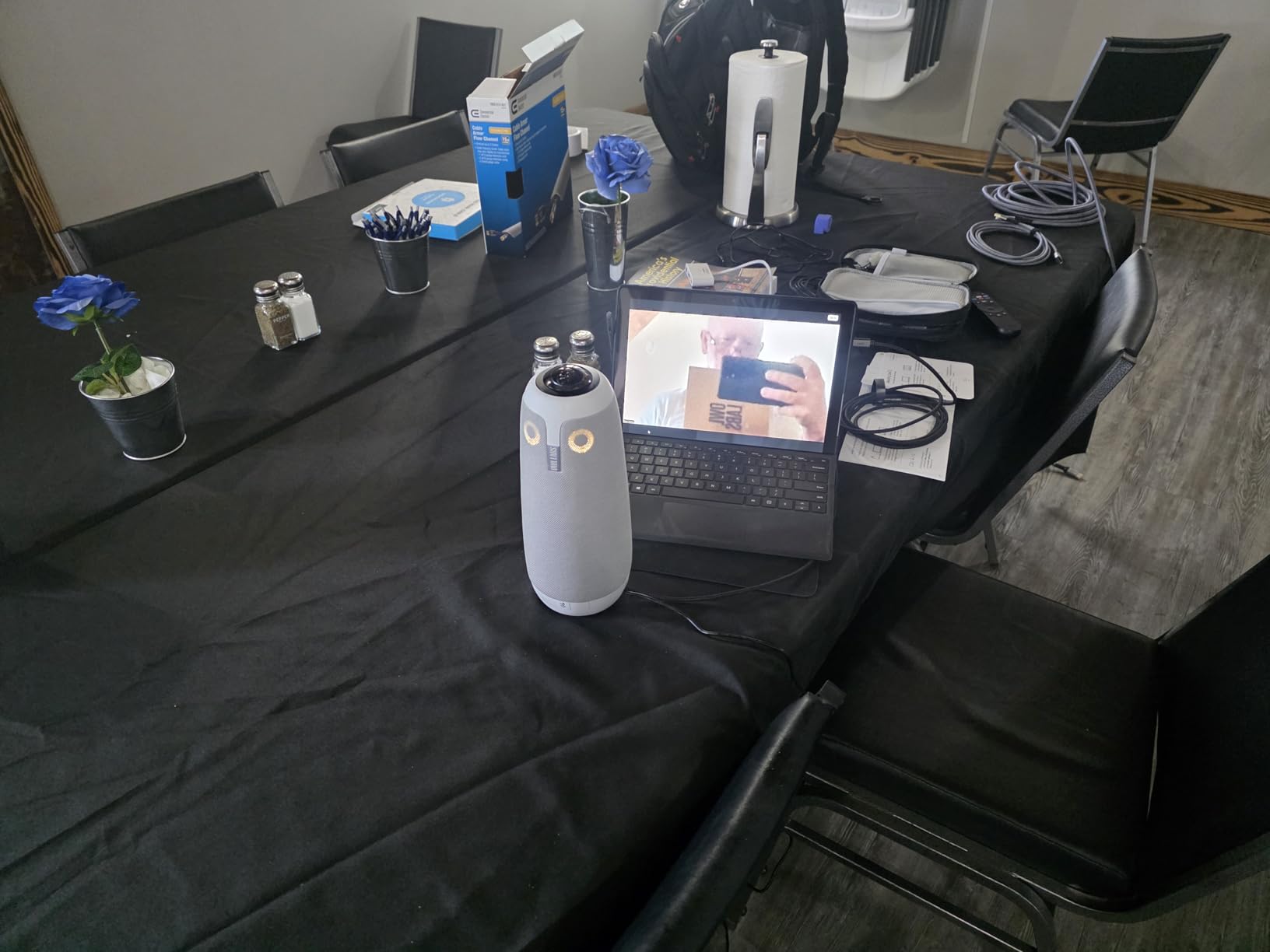 Owl Labs Meeting Owl 3 - 360° 1080p HD Conference Room Camera, AI-Driven Speaker-Tracking, 18-Foot Mic Pickup - Certified for Microsoft Teams - Works with Zoom, Google Meet - Plug & Play Setup customer photo 2