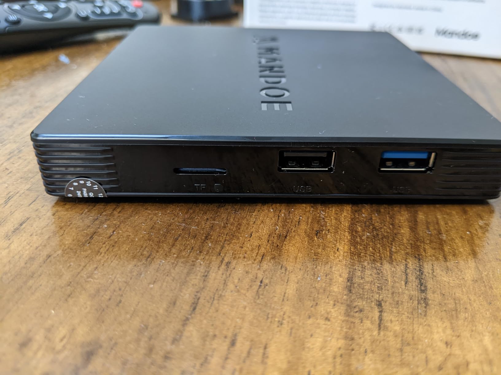 Mandoe Essentials Digital Signage Player for Restaurants & Business | Plug & Play, AI content creation, HDMI connectivity, Multi-screen support, Remote management, Offline playback customer photo 1
