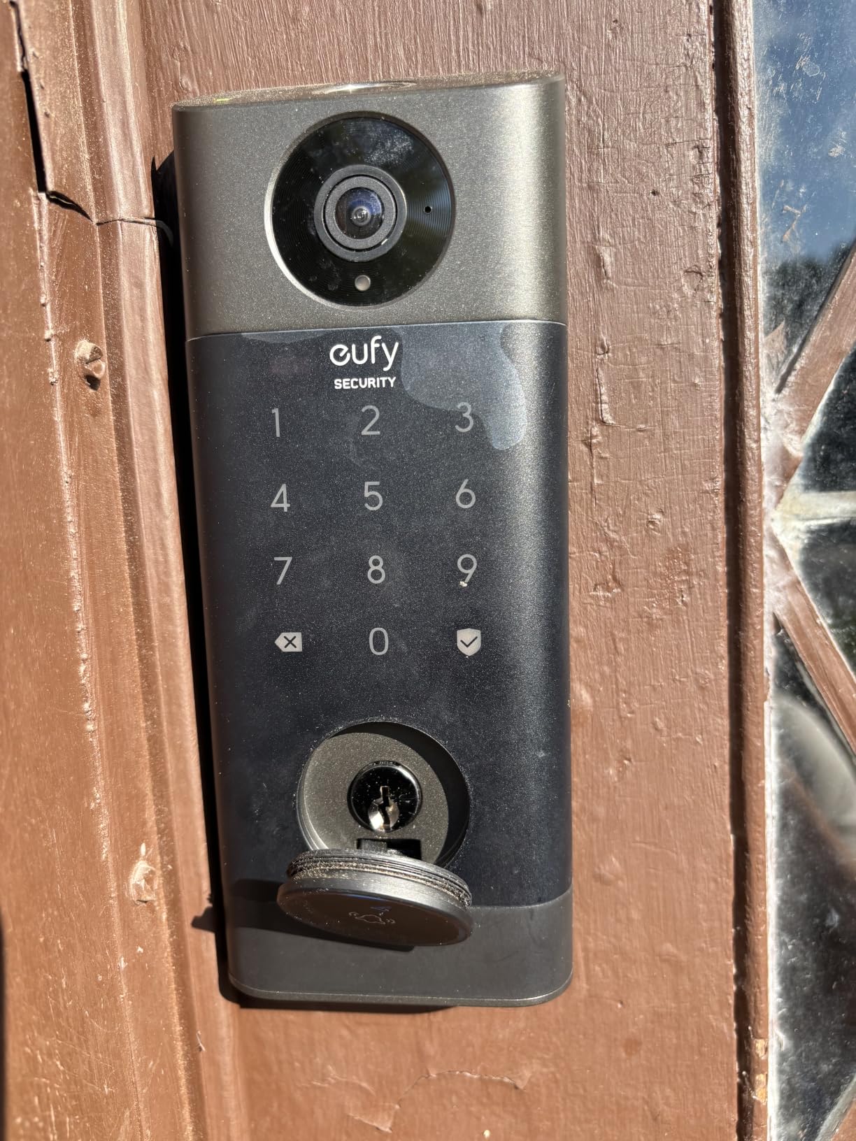 eufy Security Video Smart Lock S330, Keyless Entry Door Lock, Chime Included | 3-in-1 Camera+Doorbell+Fingerprint Smart Lock, Smart Wi-Fi Deadbolt for Front Door, 8GB Built-in Storage, SD Card Expandable customer photo 1
