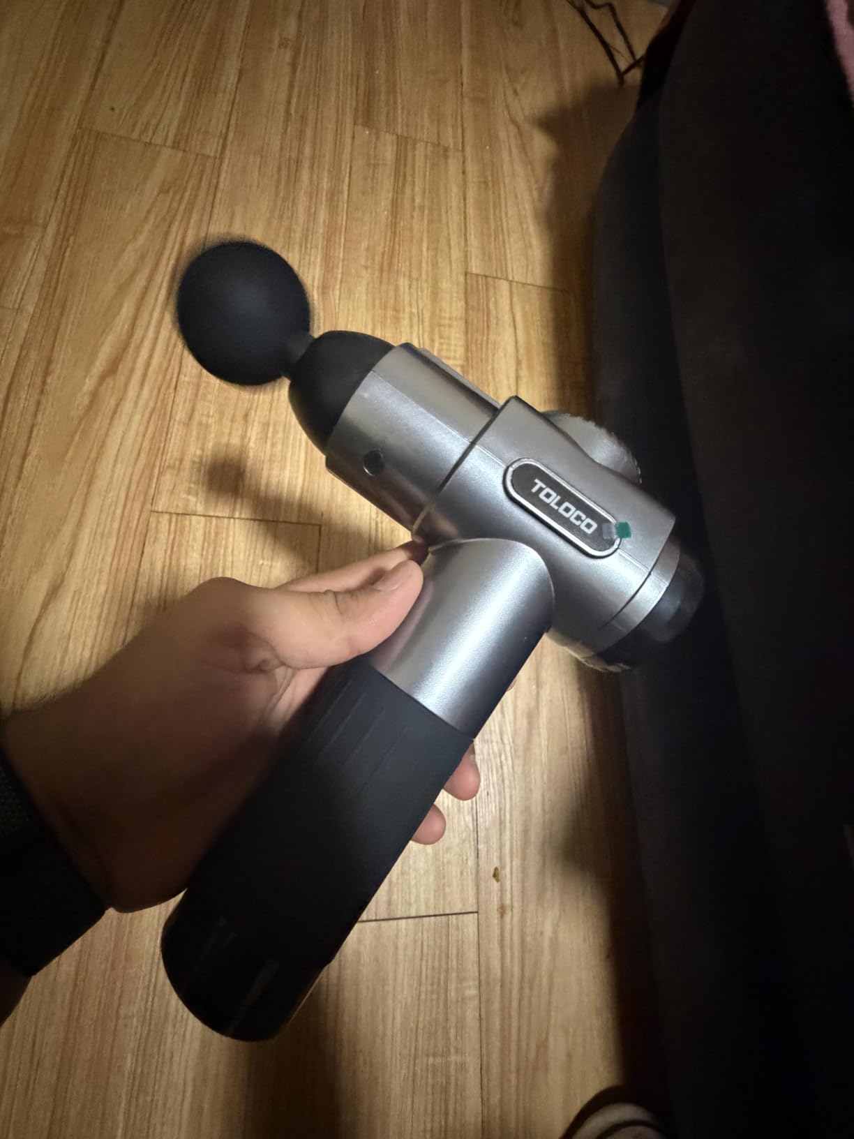 TOLOCO Massage Gun, Deep Tissue Back Massage for Athletes for Pain Relief, Percussion Massager with 10 Massage Heads and Silent Brushless Motor customer photo 1