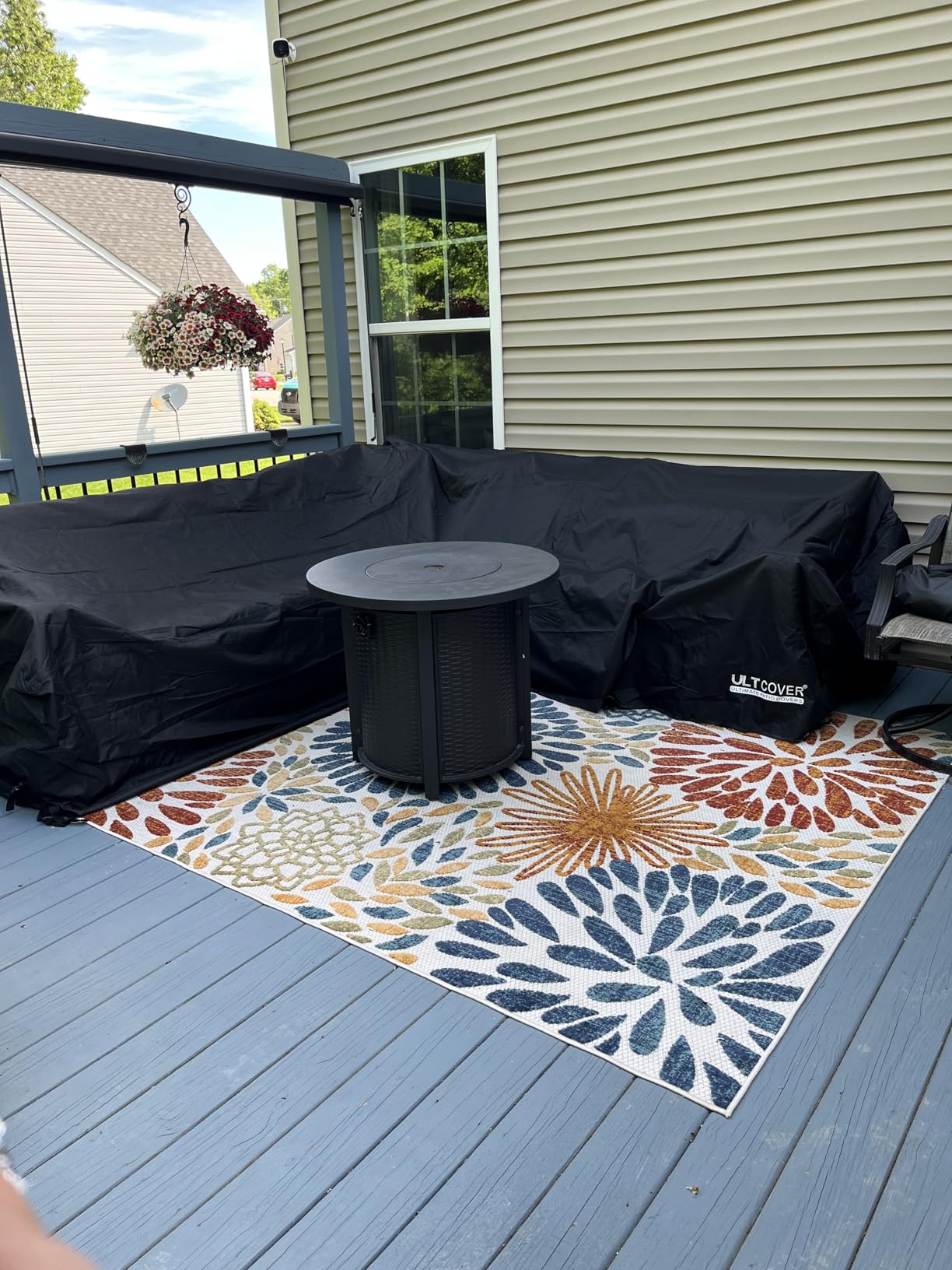 ULTCOVER Waterproof Patio 6-Seater L-Shaped Left Facing Sofa Cover | Heavy Duty 600D Polyester, UV Resistant, Fits Outdoor Sectional Furniture Couch customer photo 2