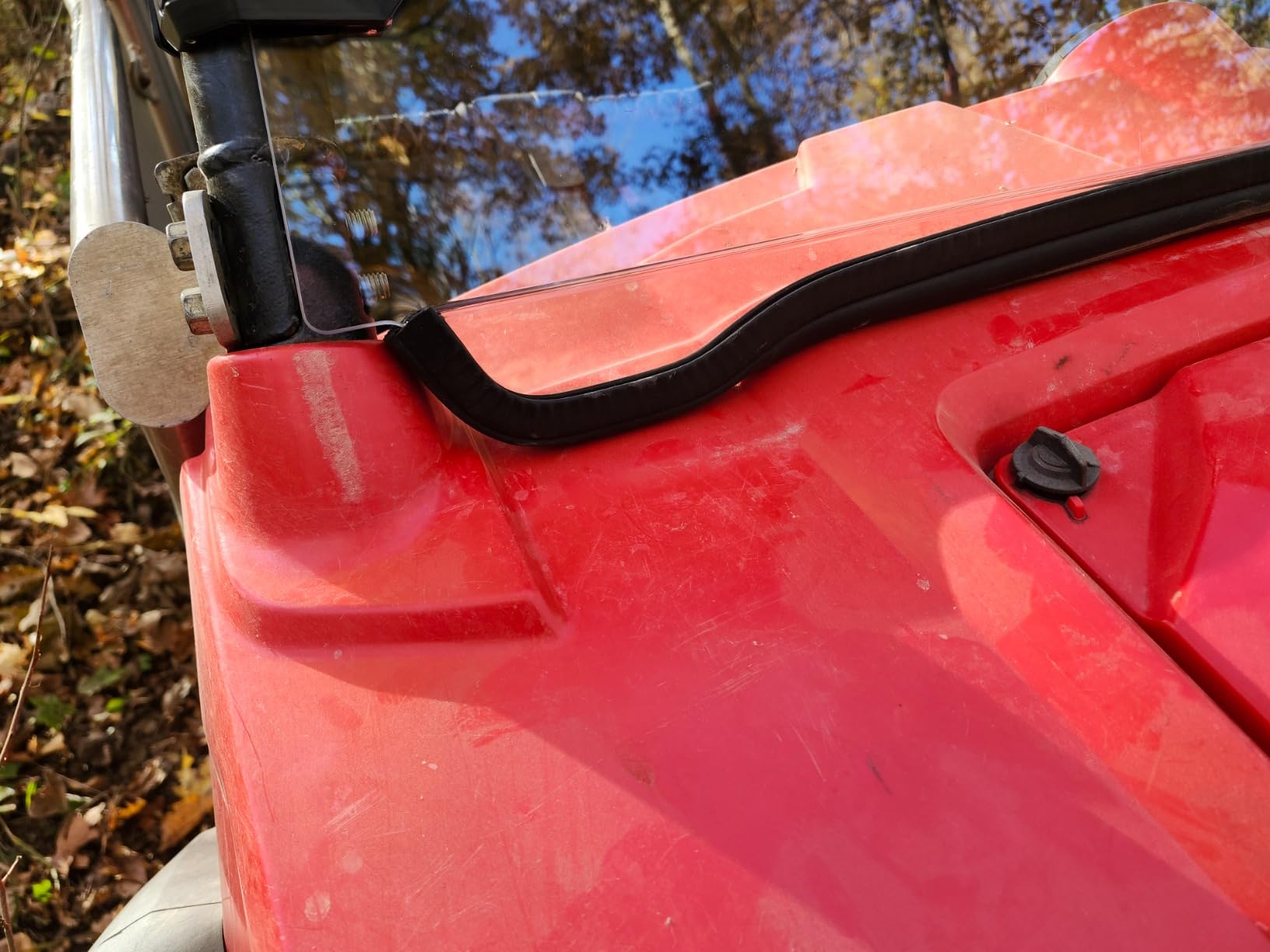 RZR 800 Scratch-Resistant Windshield Hard PC Heavy Duty Clear | Compatible with Polaris RZR 800 S, 800 08-14, 900 XP 11-13, 4 900 12-14, 570 12-18, Waterproof Full Window Used with Roof customer photo 2