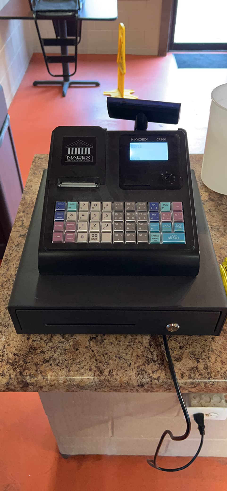 Nadex CR360 Cash Register, 4700 Lookups 50 Dept 50 Clerks, Quick Load Thermal Printer, Compact Size, Cash and Coin Drawer, Black customer photo 2