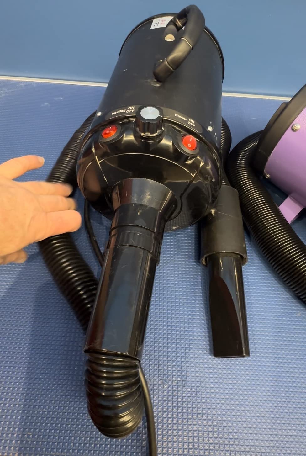 EGFKI Dog-Hair-Dryer, 5.2HP/ 3800W High Velocity Pet Blow Dryer with Heater for Grooming, Speed Temperature Adjustable Dog Blower Grooming Dryer with 4 Nozzles customer photo 2