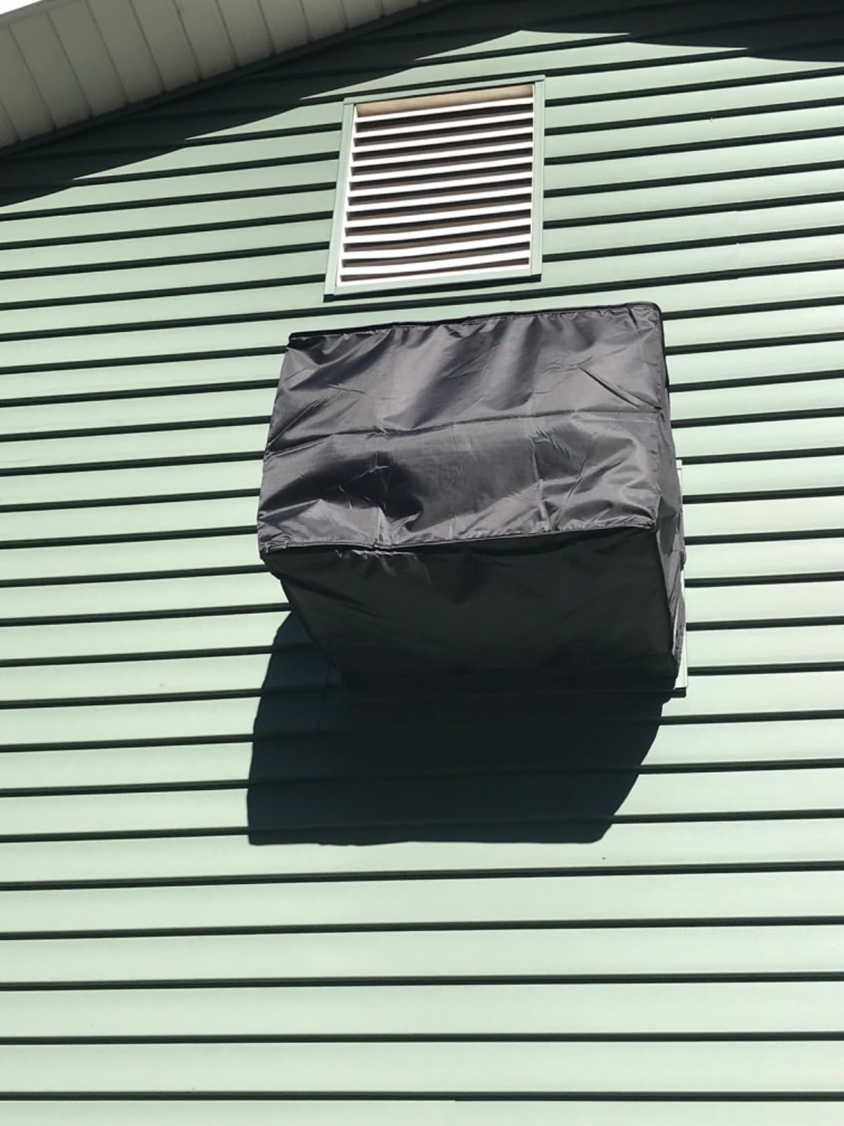 Outside Insulated Window Air Conditioner Cover for Outdoor Waterproof AC Unit, 21x 15x 16 Inches (Wx Hx D)- Black customer photo 1