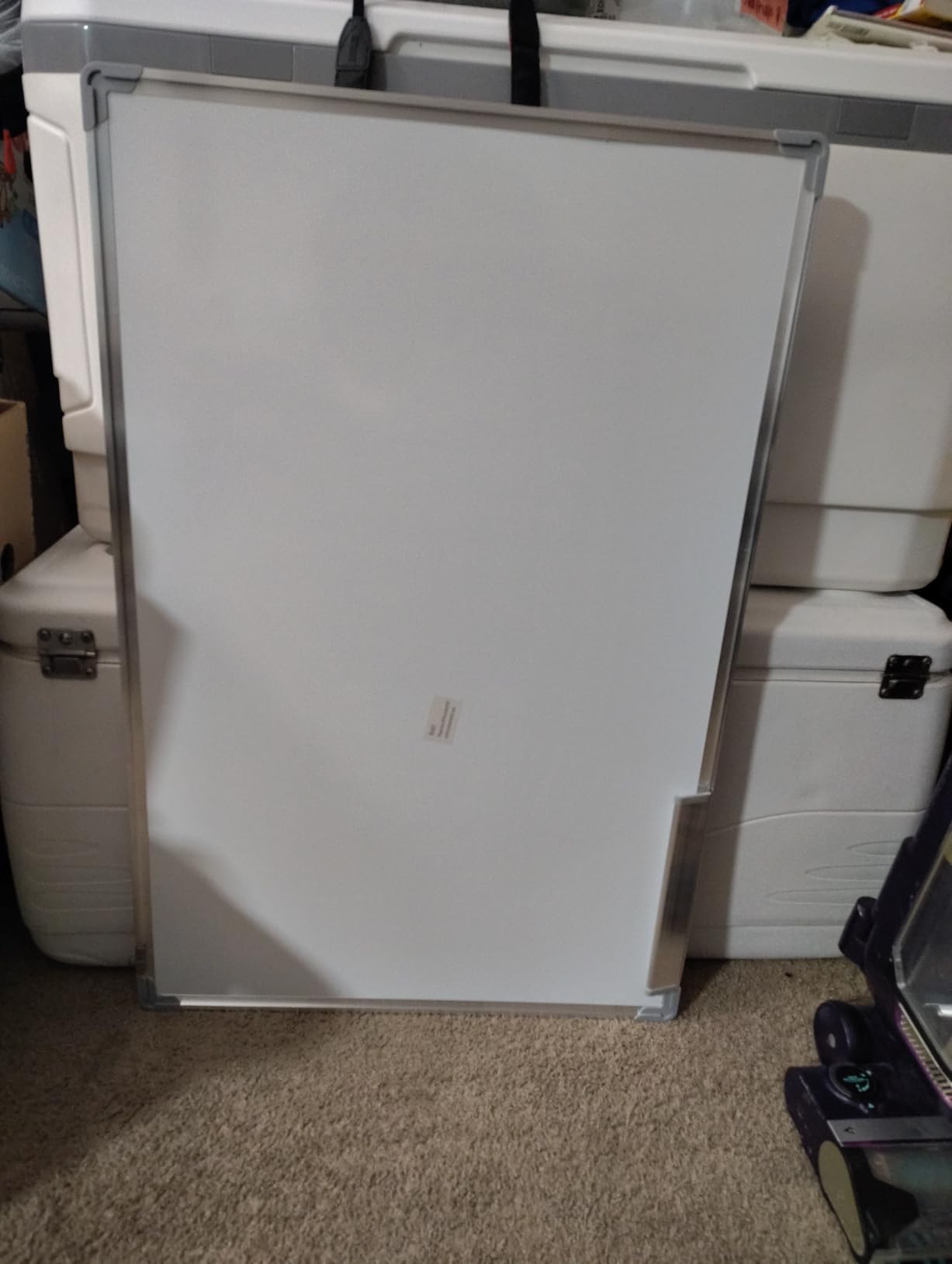 VEVOR Mobile Magnetic Whiteboard, 36 x 24 Inch, Double Sided, 360 Degree Reversible Rolling Dry Erase Board, Height Adjustable with Aluminum Frame and Lockable Swivel Wheels, for Office School Home customer photo 1