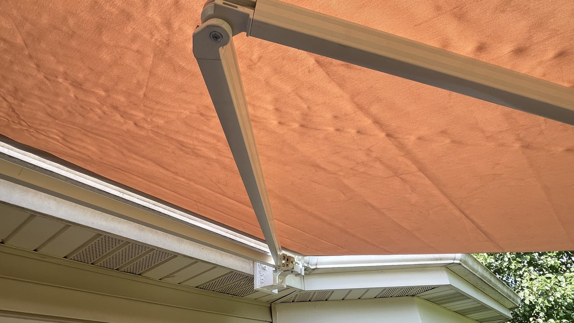 AECOJOY Retractable Awning, 13' x 10' Awnings for Outside, Beige | Retractable Awnings for Patio, Sunsetter Awning Canopy Cover Outdoor Deck Porch Awnings with Manual Crank Handle for Backyard customer photo 2