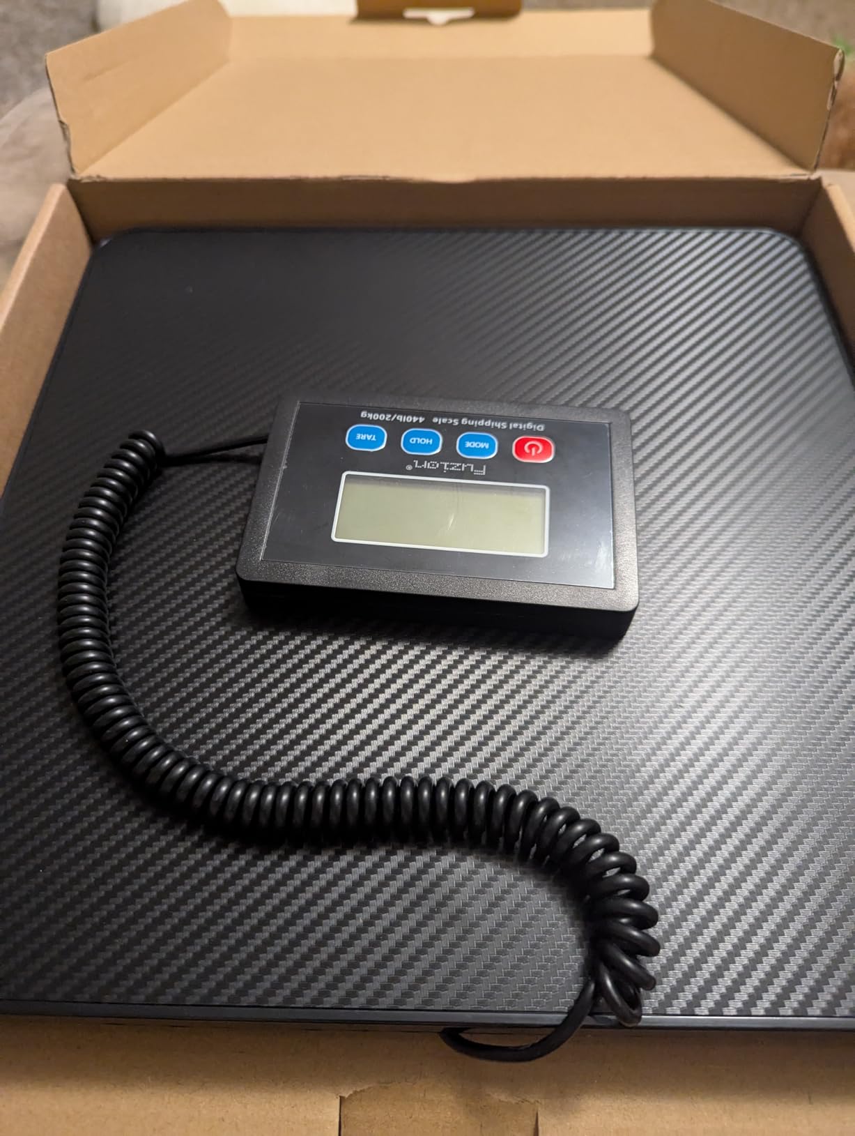 Fuzion Shipping Scale, 440LB x 10g High Accuracy Postal Scale, Hold & Tare | Carbon Fiber Platform, Digital Shipping Postal Scale for Packages, Luggage, Mailing, Postage, Battery & AC Adapter Included customer photo 2