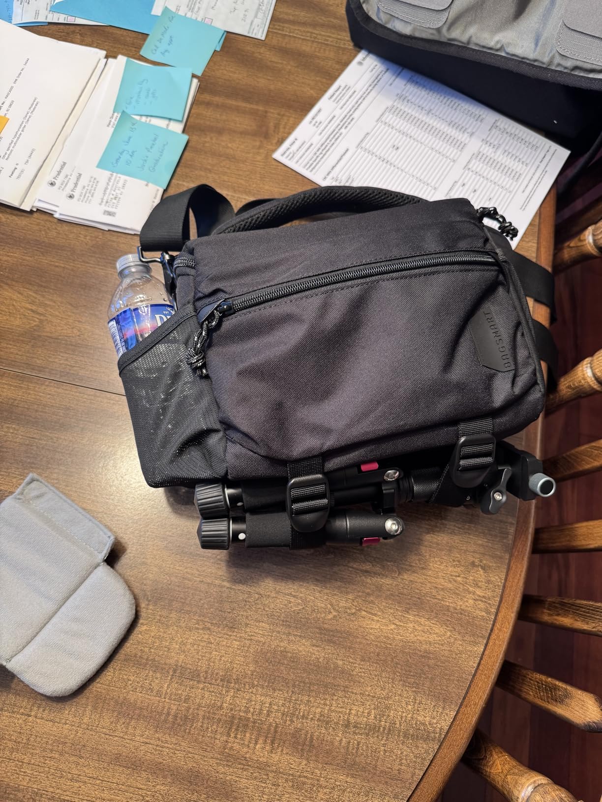 BAGSMART Camera Sling Bag with Tripod Holder & Rain Cover, Black | Small Camera Shoulder Bags for DSLR/SLR/Mirrorless Cameras, Compact Crossbody Camera Case customer photo 2