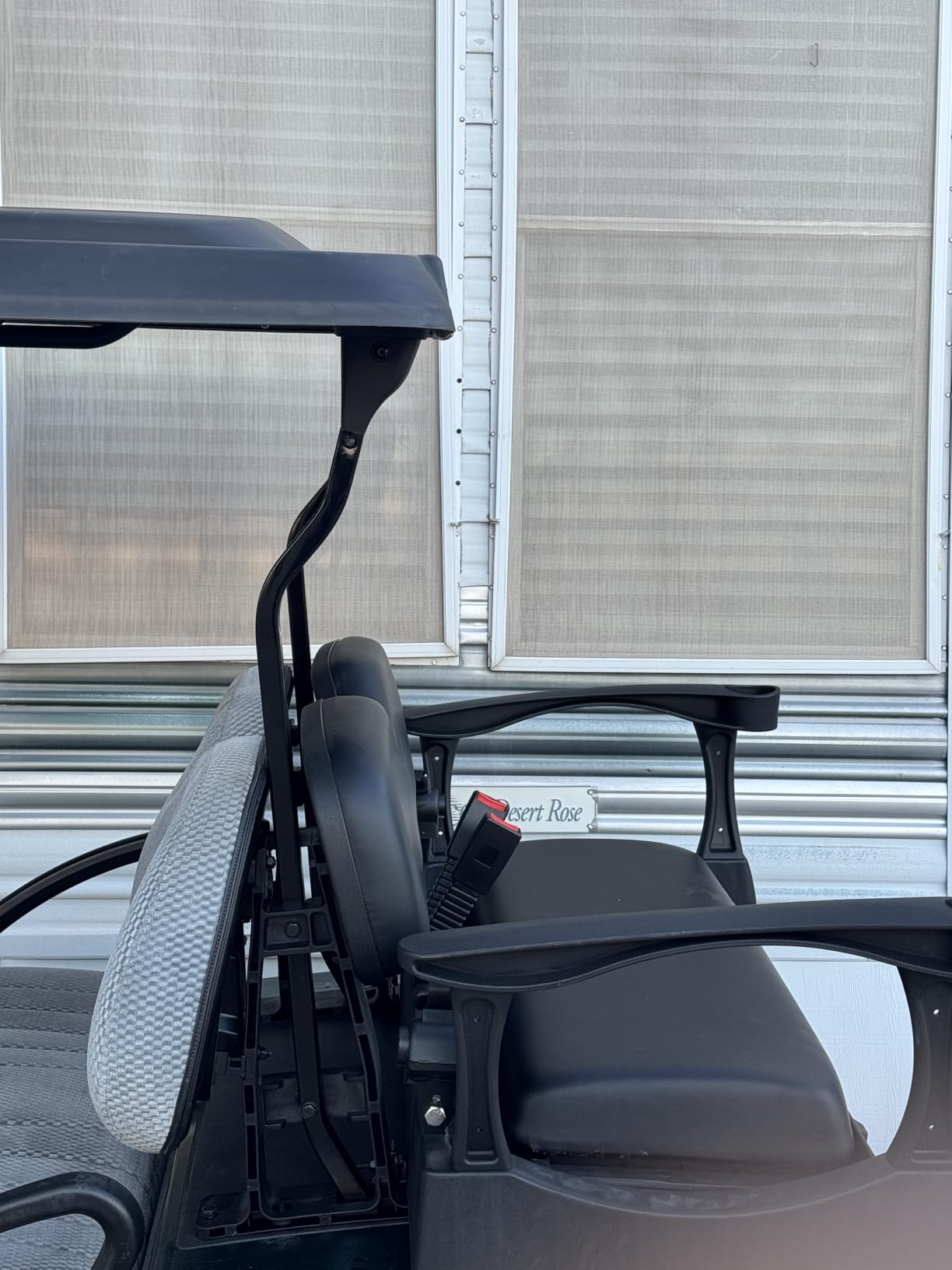 MADJAX Genesis 300 Rear Seat Kit for Club Car Precedent (04-21) / Onward (17-Up) / Tempo (18-Up) Golf Cart (Standard Cushions, Black) customer photo 1