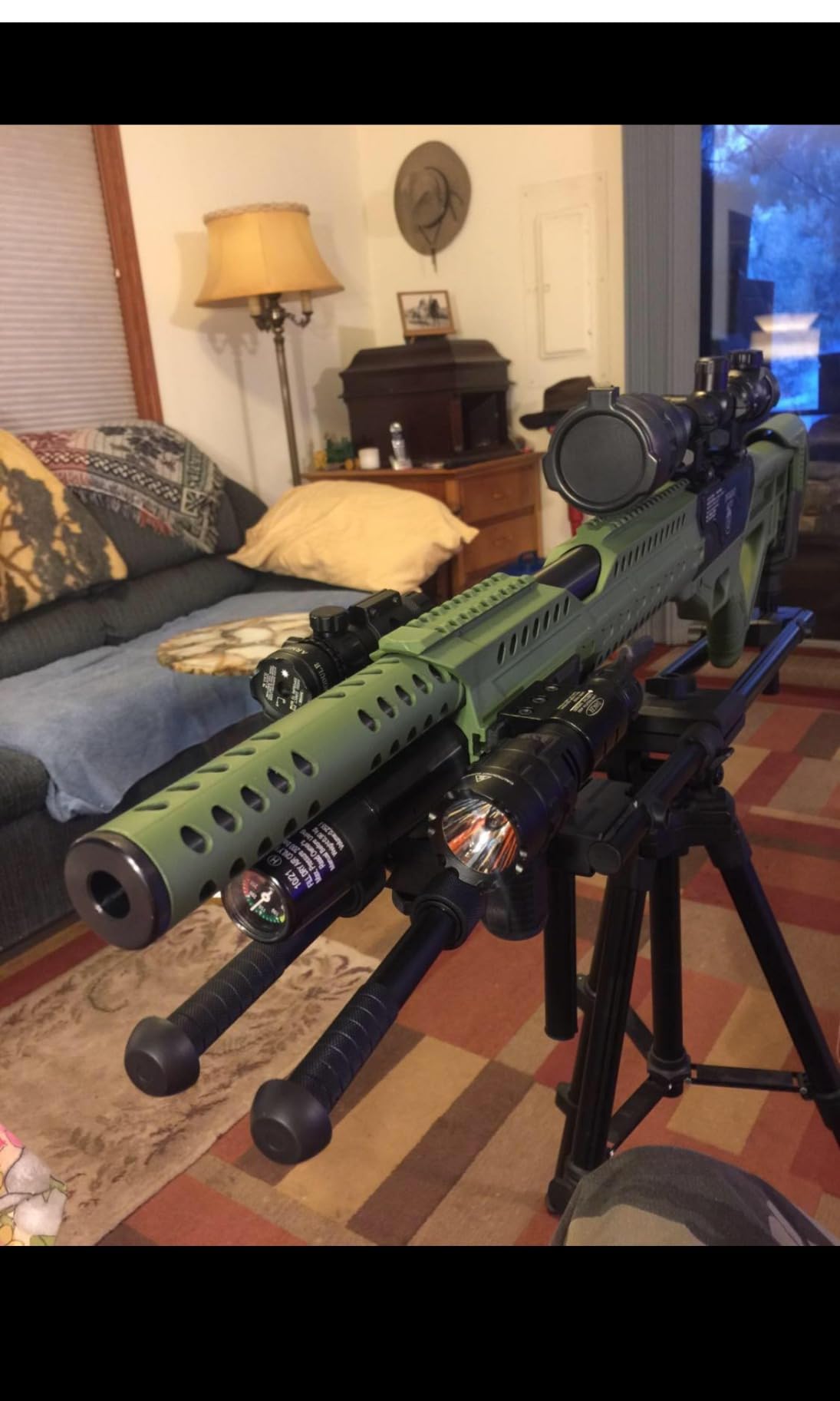 Trakiom Hunting Rest Shooting Tripod Rifle Gun Crossbow Tripod Stick | Adjustable Dual Frame, Flexible Orientation, Provide Maximum Shooting Stability for Ground Blinds Hunting Shooting Outdoor customer photo 1