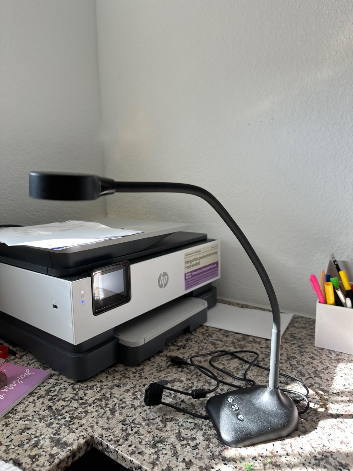 USB Document Camera for Teachers, Webcam/Doc Camera for Classroom with A3 Format, 3-Level LED Lights, Image Invert, Fold, Dual mic for Mac OS, Windows, Zoom, OBS Work with Distance Learning customer photo 2