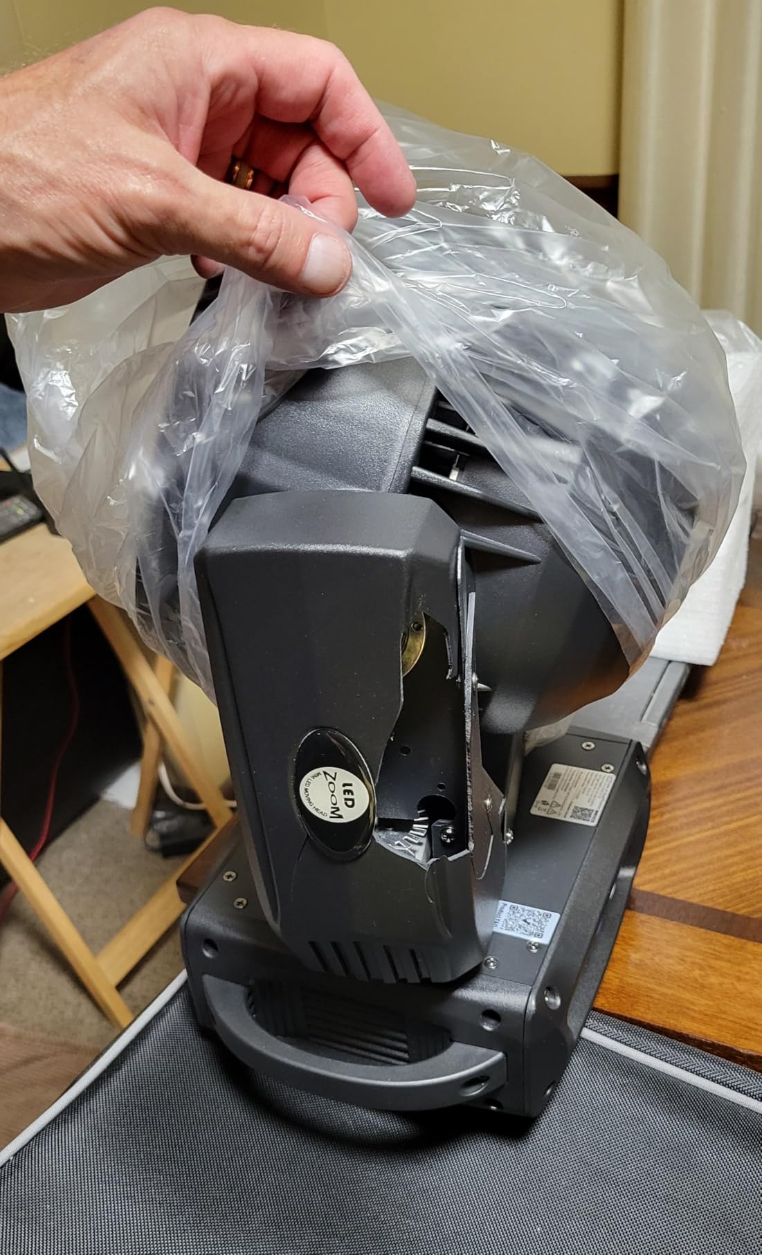 SHEHDS Moving Head Light LED 19x15W RGBW 4in1 Stage Lights - Beam/Wash/Zoom Effect, Professional DMX512 & Sound Activated Control customer photo 2