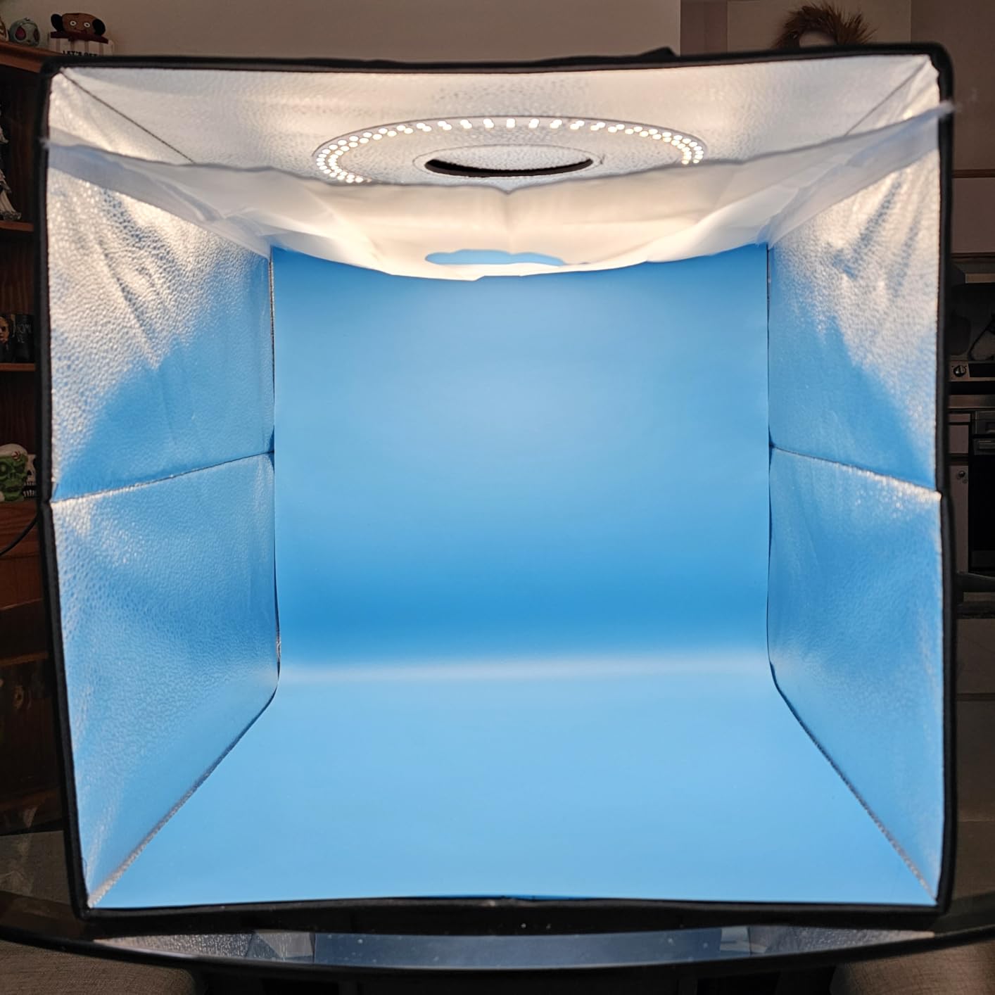 Takerers Photo Studio Light Box, 39x39 Inch/100x100cm 210 LED Professional Photo Background Shooting Tent with 3 Stepless Dimming Light Panel, Lightbox with 5 Color Backdrops for Product Photography customer photo 2