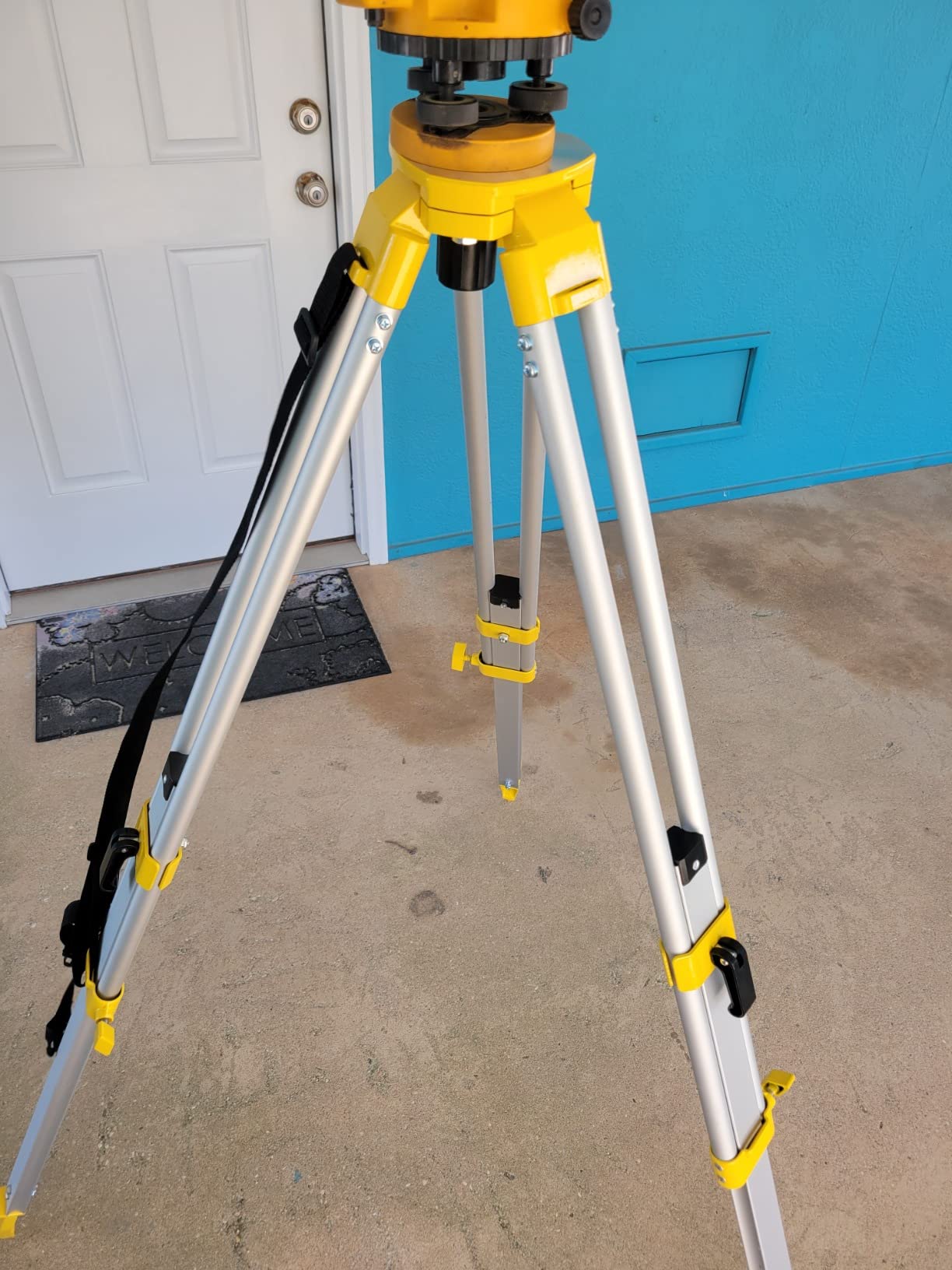 Firecore Aluminum Survey Tripod, Heavy Duty Contractor Tripod with 5/8
