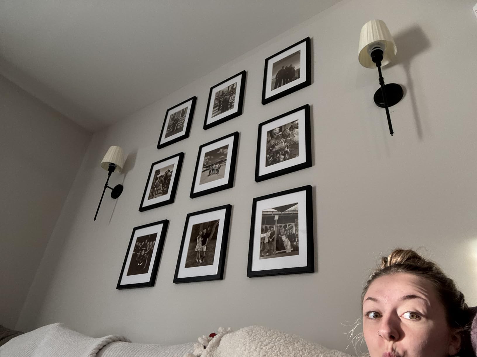 Sheffield Home 9 Piece Gallery Wall Frame Set, 11x14 Inch, Dark Oak customer photo 1
