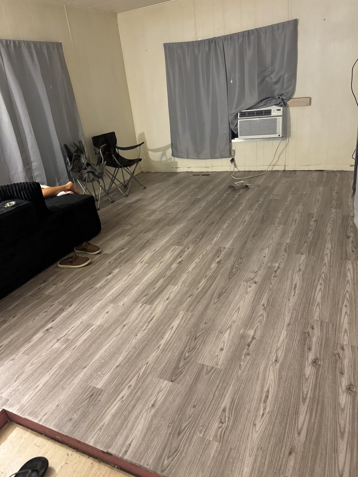 Lareko Peel and Stick Floor Tile, Waterproof Vinyl Plank Flooring | 36-Pack 54 Sq.Ft, Self-Adhesive Laminate Vinyl Tiles, Realistic Wood Grain for DIY Bathroom, Laundry Room & Rental Upgrades customer photo 2