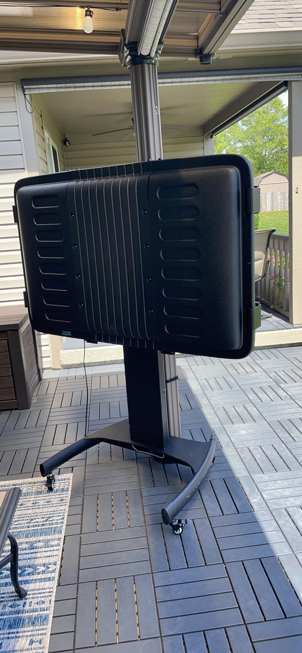 E-Series 44-55 Inch Outdoor TV Enclosure, Weatherproof Cover | 2-Year Warranty | Protective | All-Season | Outdoor | Impact Resistant | TV Cabinet customer photo 2