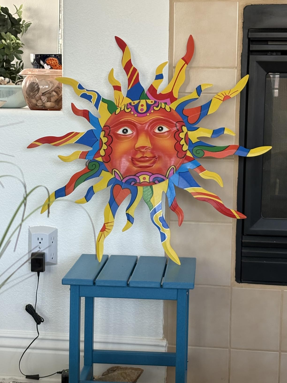 VEWOGARDEN Metal Sun Wall Decor, 30