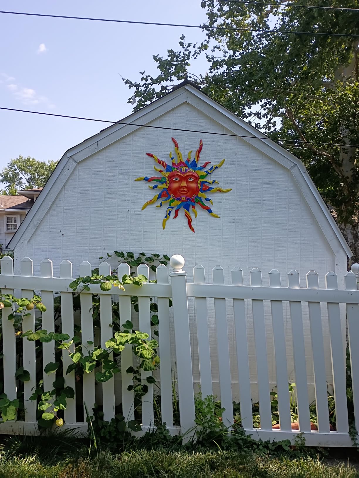 VEWOGARDEN Metal Sun Wall Decor, 30