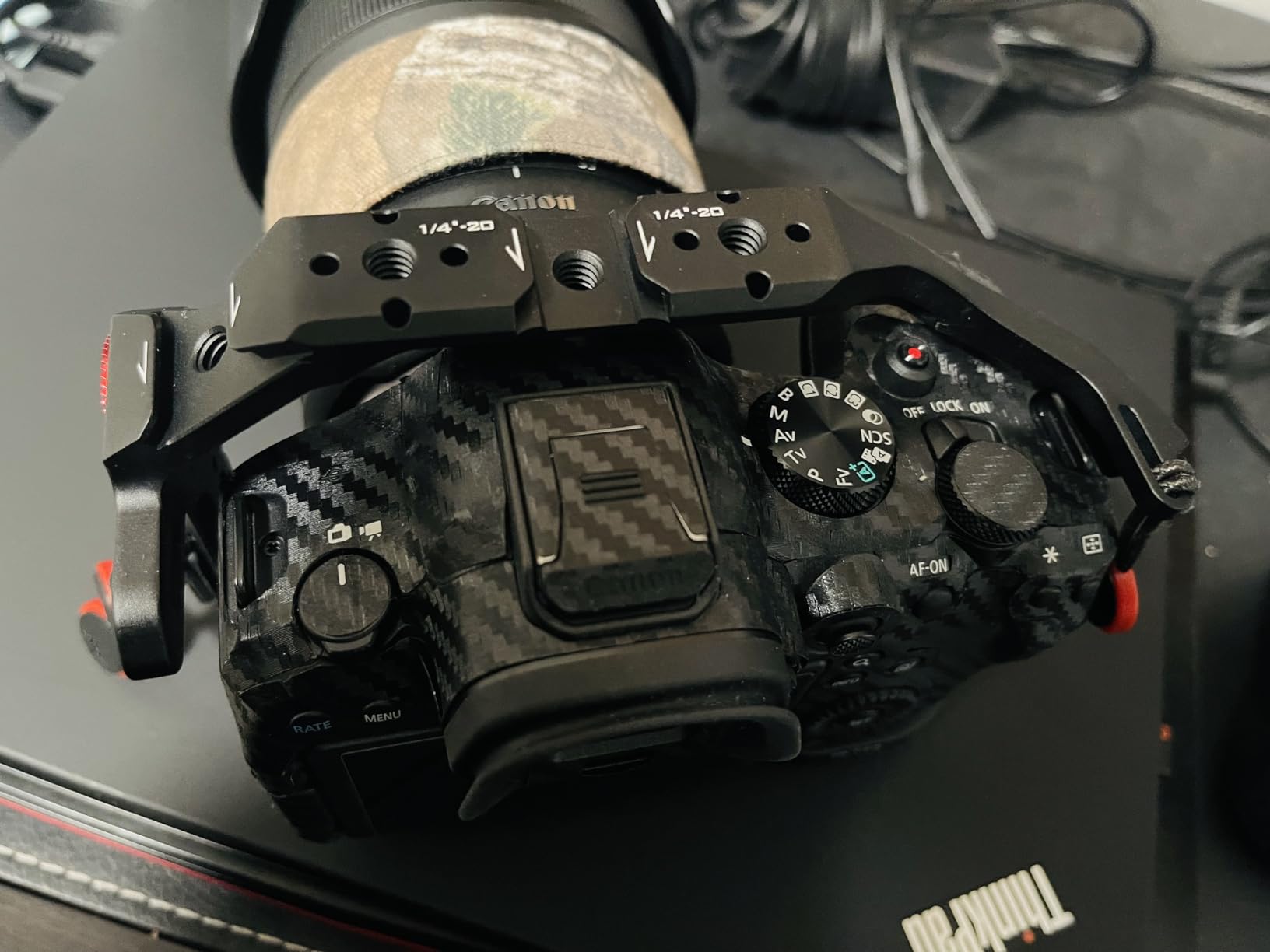 Tilta Full Camera Cage Compatible with R6 Mark II with Micro HDMI USB-C Cable Clamp, Cold Shoe Receiver, NATO Rails | TA-T45-FCC (Black) customer photo 1