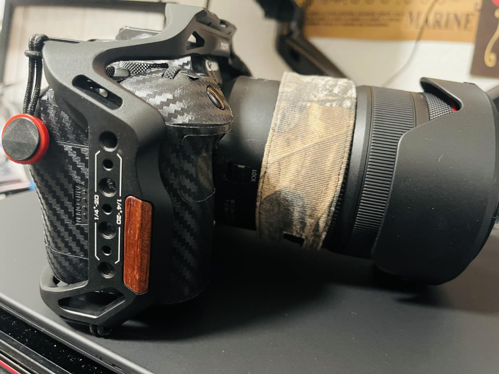 Tilta Full Camera Cage Compatible with R6 Mark II with Micro HDMI USB-C Cable Clamp, Cold Shoe Receiver, NATO Rails | TA-T45-FCC (Black) customer photo 2