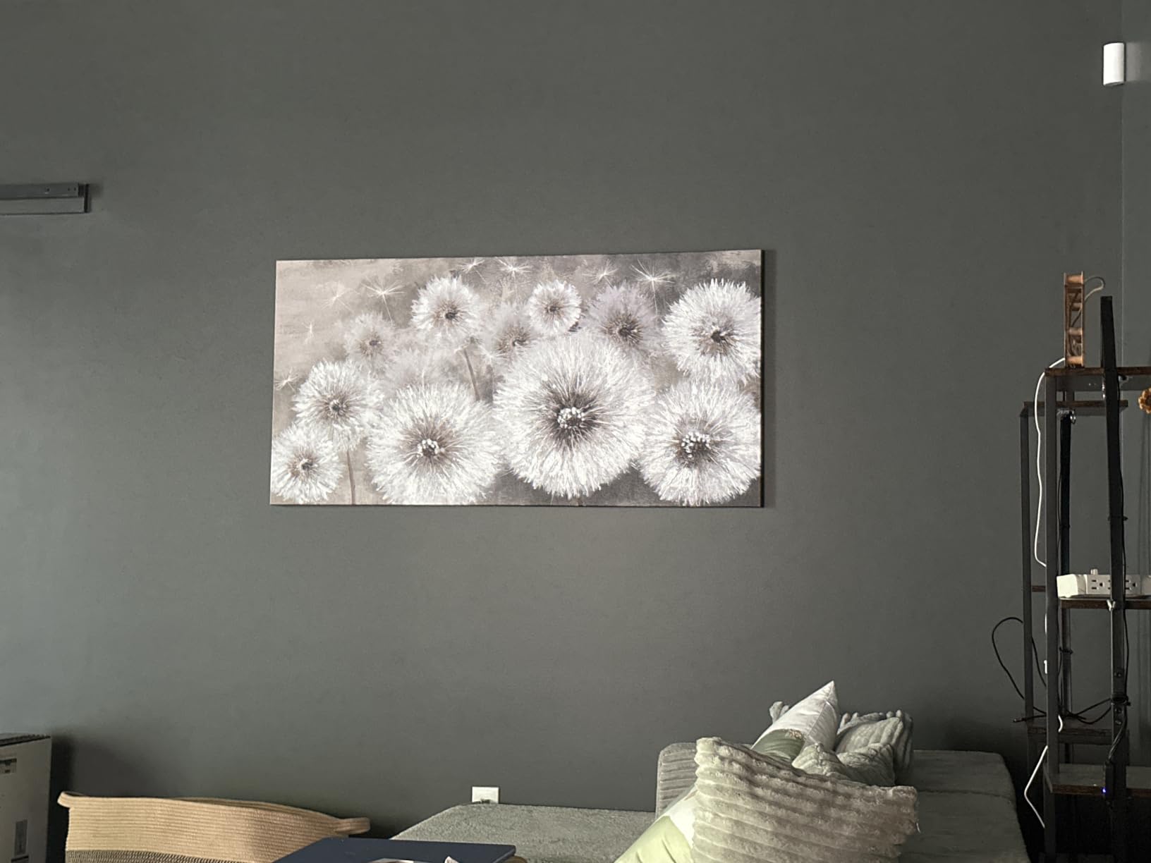 Pogusmavi World Map Wall Art, Modern Framed Canvas Artwork for Office and Living Room, 24x48 Inches customer photo 2
