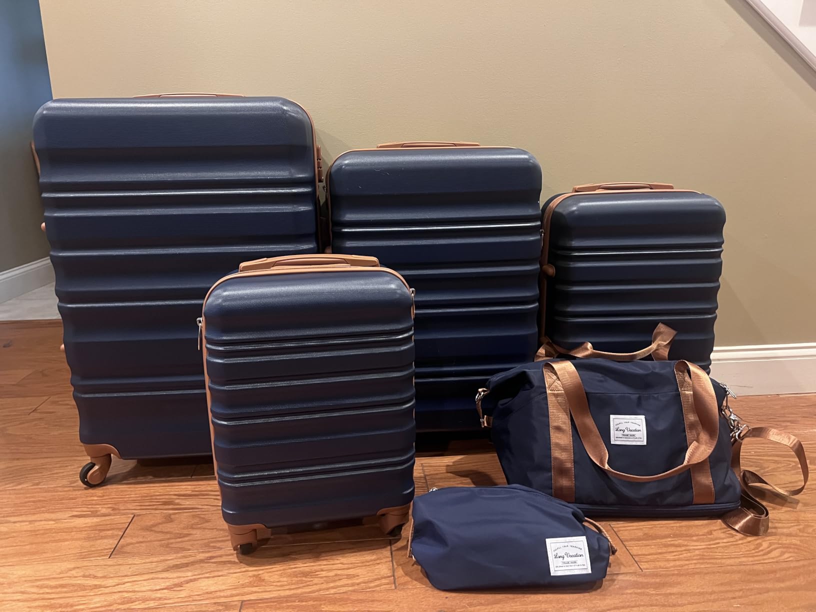 Luggage Sets, 6 Piece, Hardshell Suitcase with Spinner Wheels customer photo 2