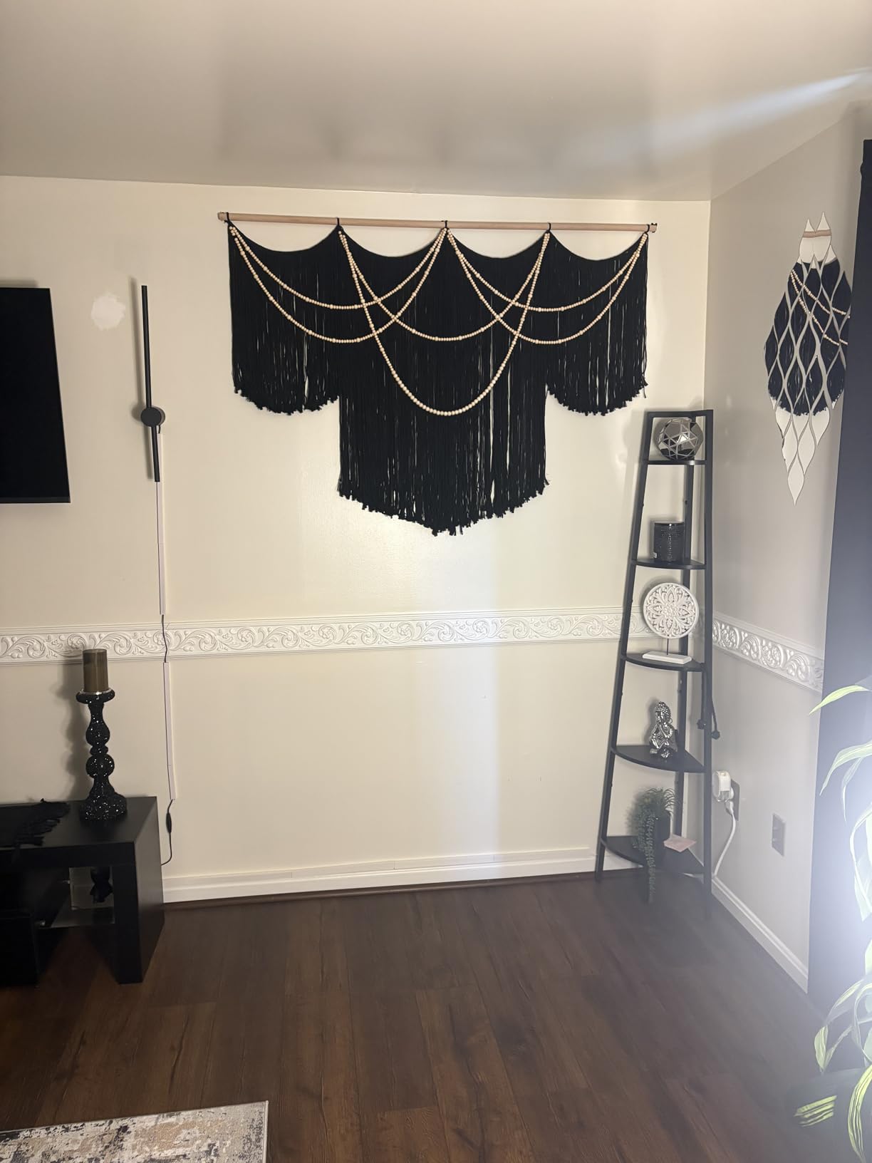 Macrame Wall Hanging Boho Wall Decor Large-Scale Tie-Dye Tapestry 57