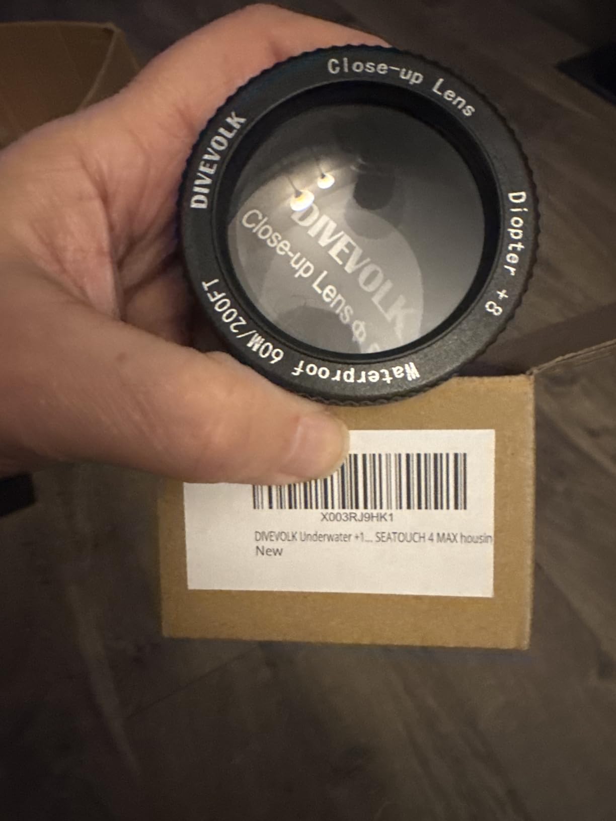 DIVEVOLK Underwater +8 Close-up Lens, Optical Wet Lens for DIVEVOLK SEATOUCH 4 MAX housing customer photo 1