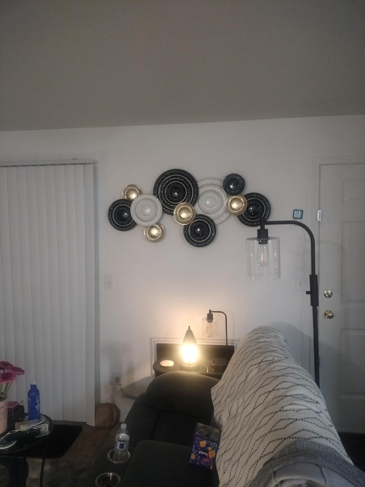KEQAM Metal Wall Art Large Metal 3D Luxury Wall Decor customer photo 2