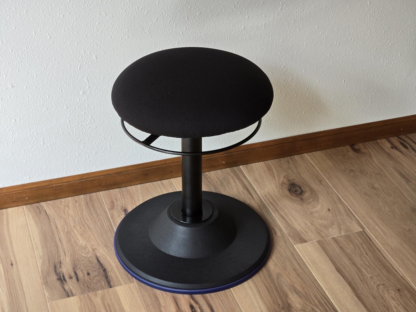 Adjustable Standing Desk Chair - Active Sitting Wobble Stool for Core Strength & Posture, 360 Degree Swivel Leaning Perch Seat for Adults Home Office, Black customer photo 1