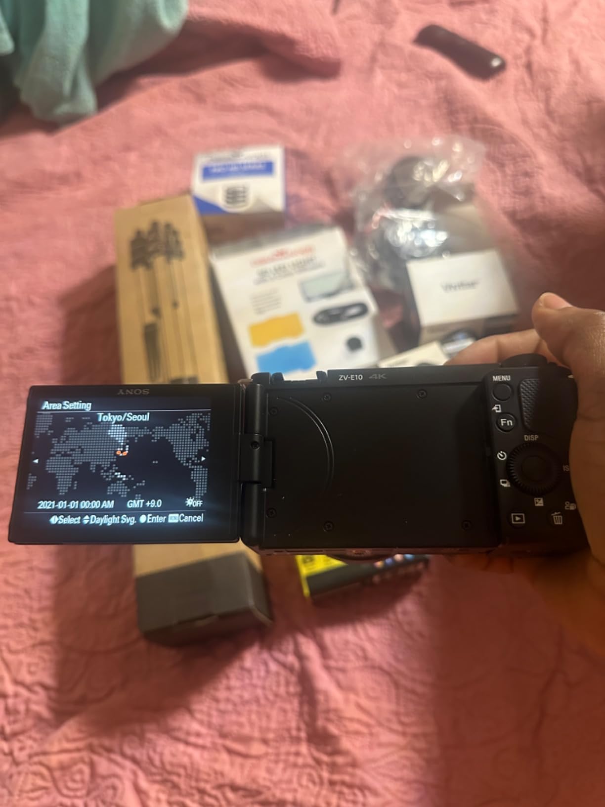 Sony ZV-E10 Mirrorless Camera with 16-50mm Lens + 2pcs 64GB Memory + LED Video Light + Case+ Tripod + Steady Grip Pod + Filters + Macro + 2X Lens + 2X Batteries + More (40pc Bundle) (Renewed) customer photo 1