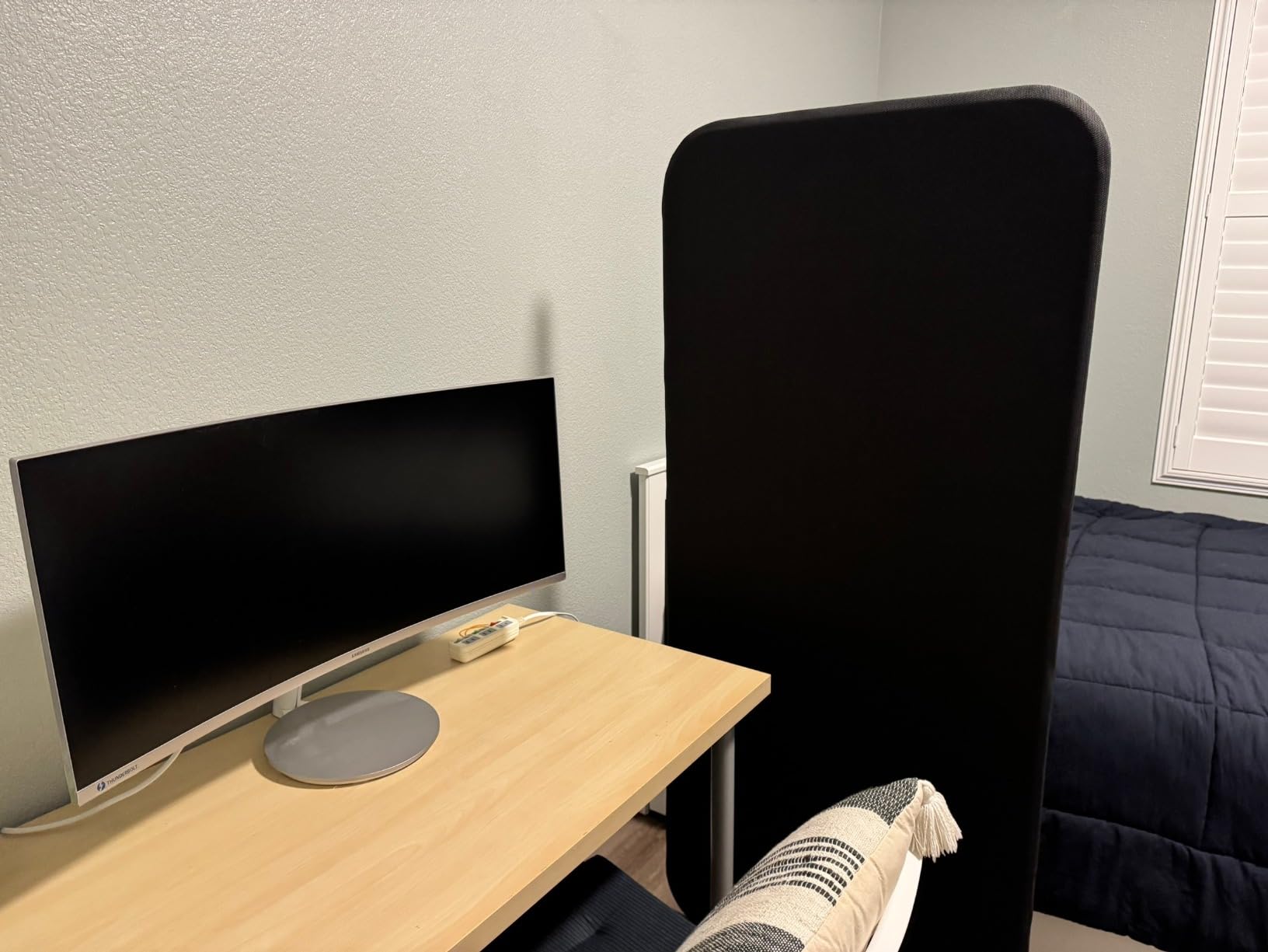 DECOLAB Standing Room Dividers, Portable Panel Wall 29x65 inch, Steel | Privacy Partition. For Classroom, Cubicle Office, Studio, Home, Medical. Scratch Resistance. customer photo 1