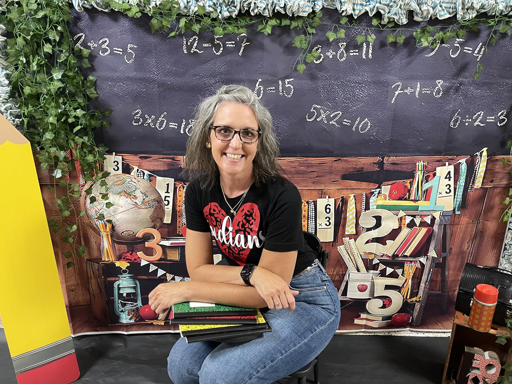10x8ft Back to School Backdrop for Photography Vintage Classroom Math Problem On Blackboard Background Teachers Students School Backdrops for Photoshoot First Day Welcome Back Decorations customer photo 1