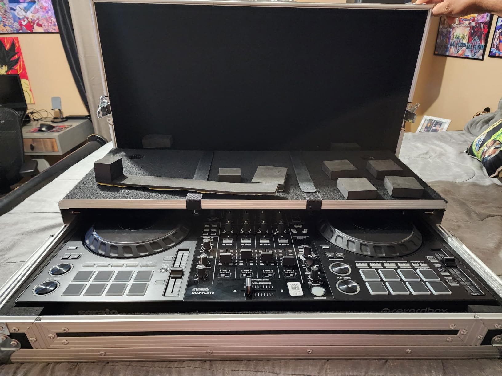 Headliner Flight Case Compatible with Pioneer DJ DDJ-FLX10 with Laptop Platform & Wheels customer photo 2