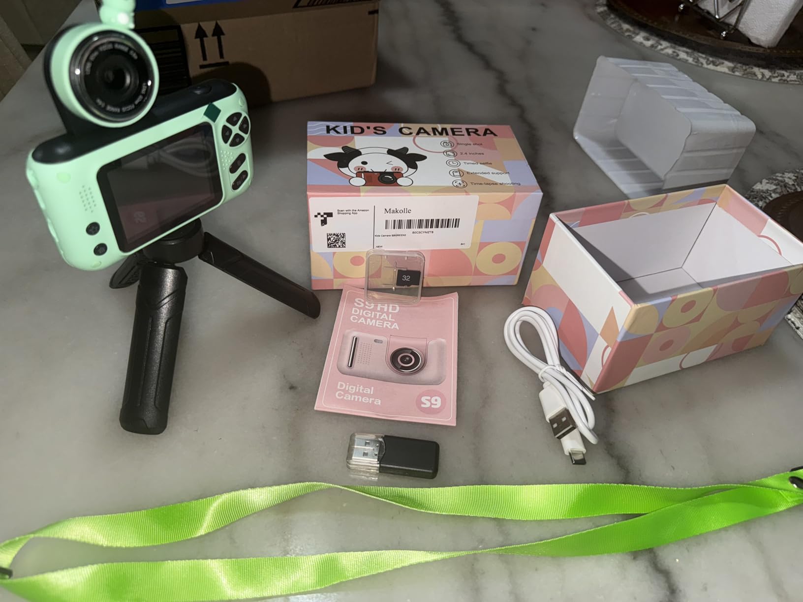 Makolle Kids Camera Toys for Girls 3-12 Year Old, Pink | Children Travel Camera HD Digital Video Camcorder, With Tripod, SD Card Included, Toddler Festival Birthday Gifts customer photo 2