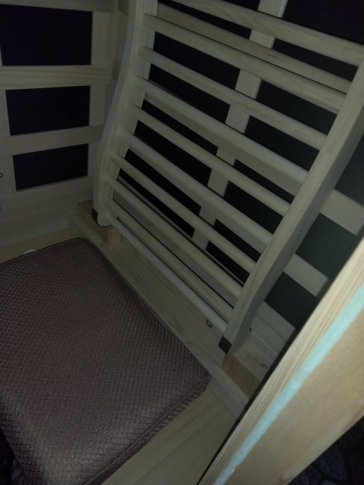 OUTEXER Far Infrared Sauna Home Sauna Spa Room Canadian Hemlock Wood 1200W | Indoor Saunas Low EMF 110V with 7 Color Light and Tempered Glass Door, Room: 35.2x27.6x61.6 Inch customer photo 2