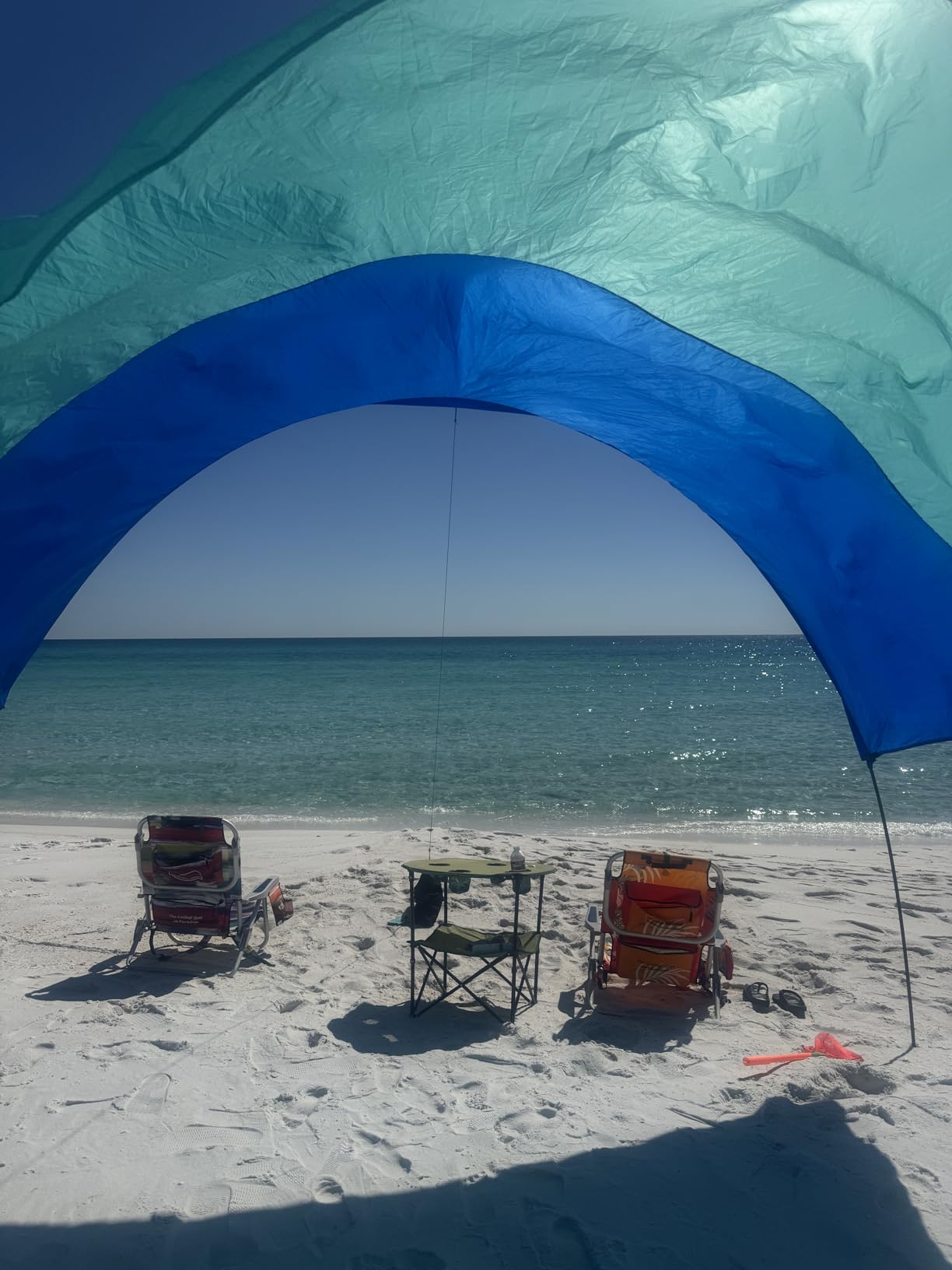 Shibumi Shade (Previous Generation) - World's Best Beach Shade. The Original Wind Powered Beach Shade. Lightweight, Easy to Set up and Great for Groups up to 8 People customer photo 1