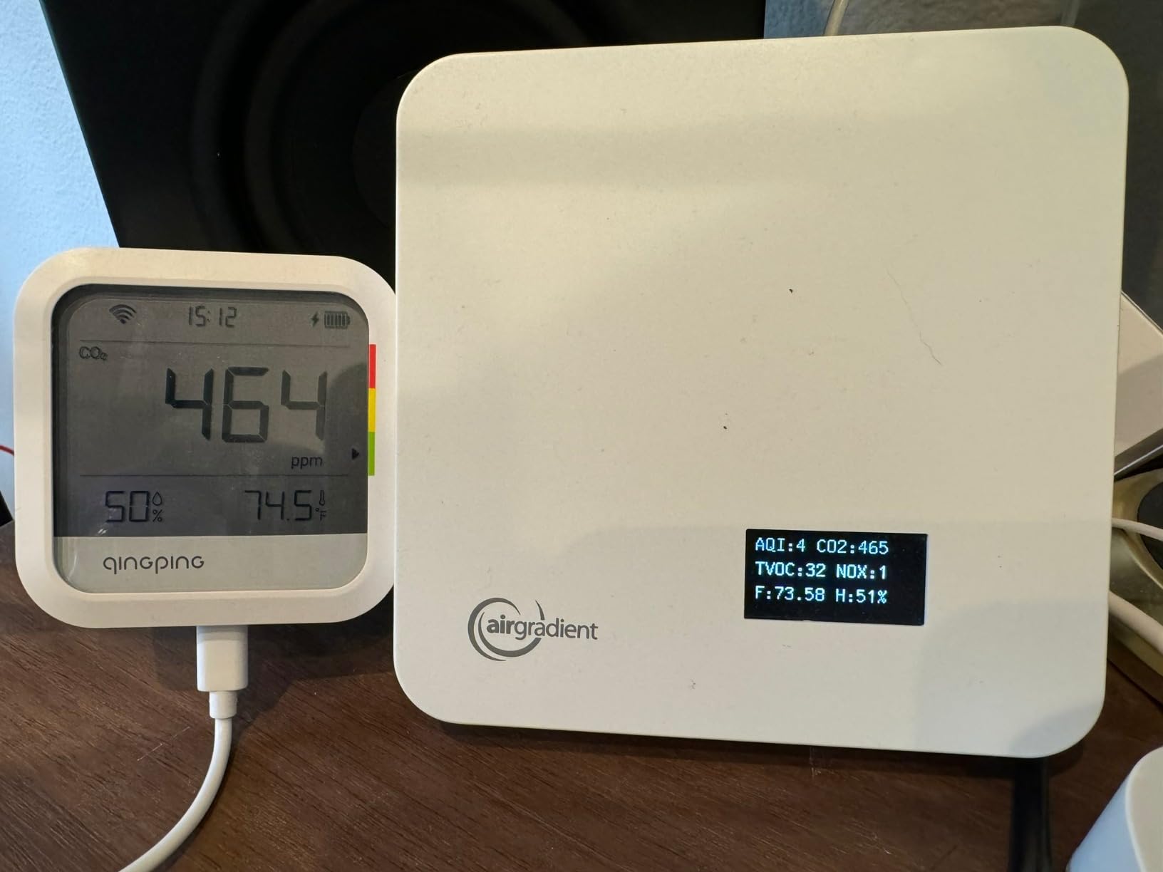 Qingping CO2 Monitor Thermometer Hygrometer, Remote Monitoring via Qingping IoT, Temperature and Humidity Monitor for Different Scenarios, Fast Alert Notification, Rechargeable Battery customer photo 2