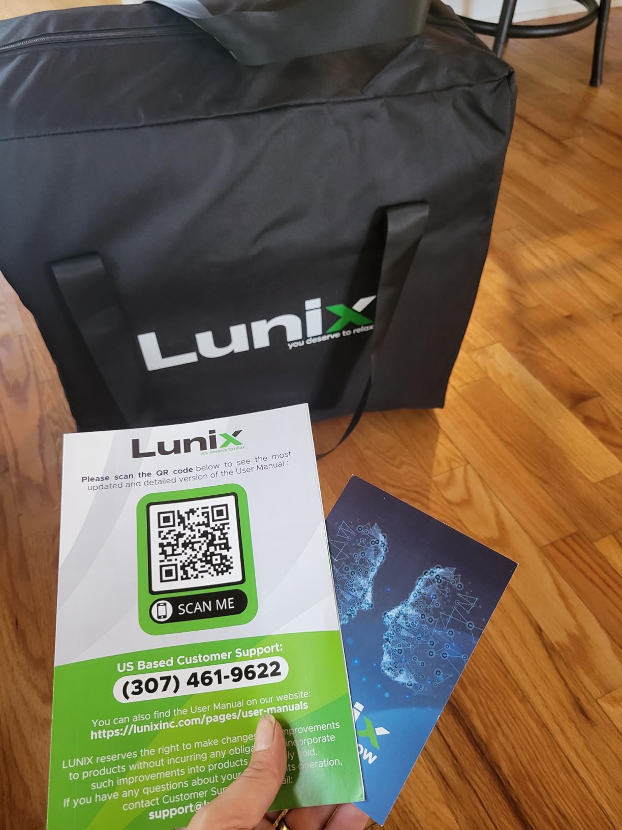 Lunix LX17 Infrared Sauna Blanket, Portable Sauna Bag for Relaxation, Detox & Stress Relief, Adjustable Heat 77-176°F, Far Infrared Blanket with Pillow, Wrap & Hot Cold Gel Pack - Jet Black customer photo 1